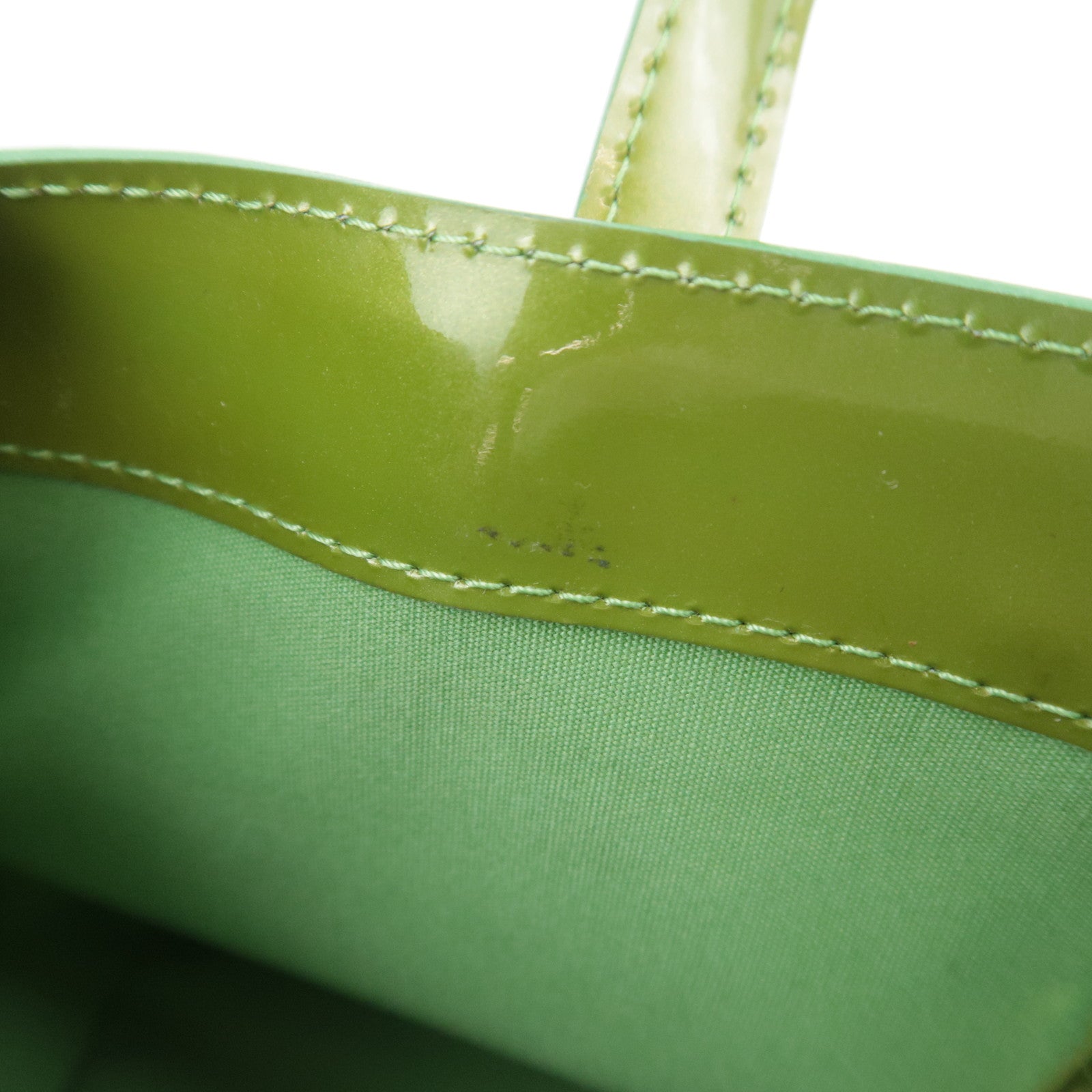 Louis Vuitton Monogram Vernis Wilshire PM Handbag Vert Tonic M93645