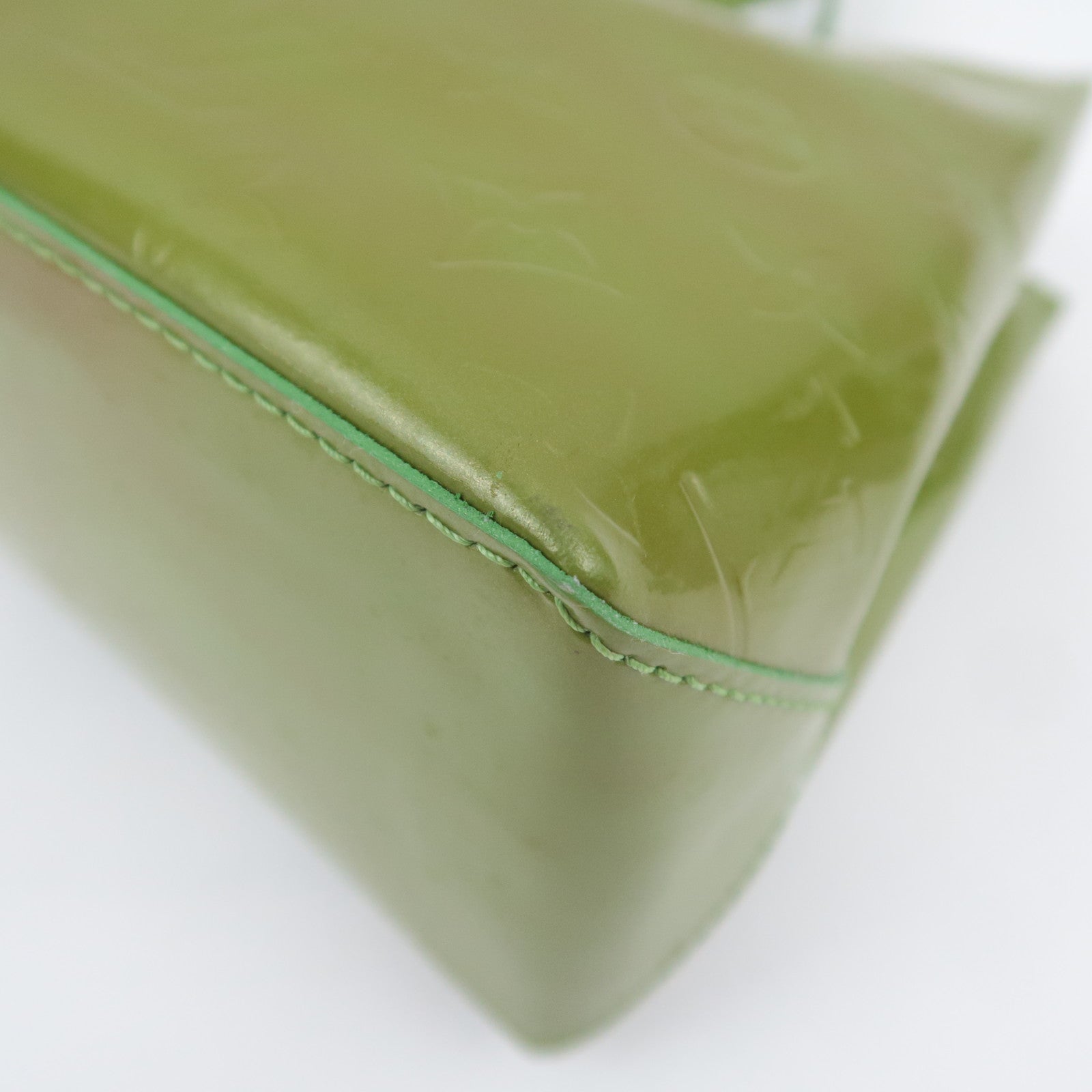 Louis Vuitton Monogram Vernis Wilshire PM Handbag Vert Tonic M93645