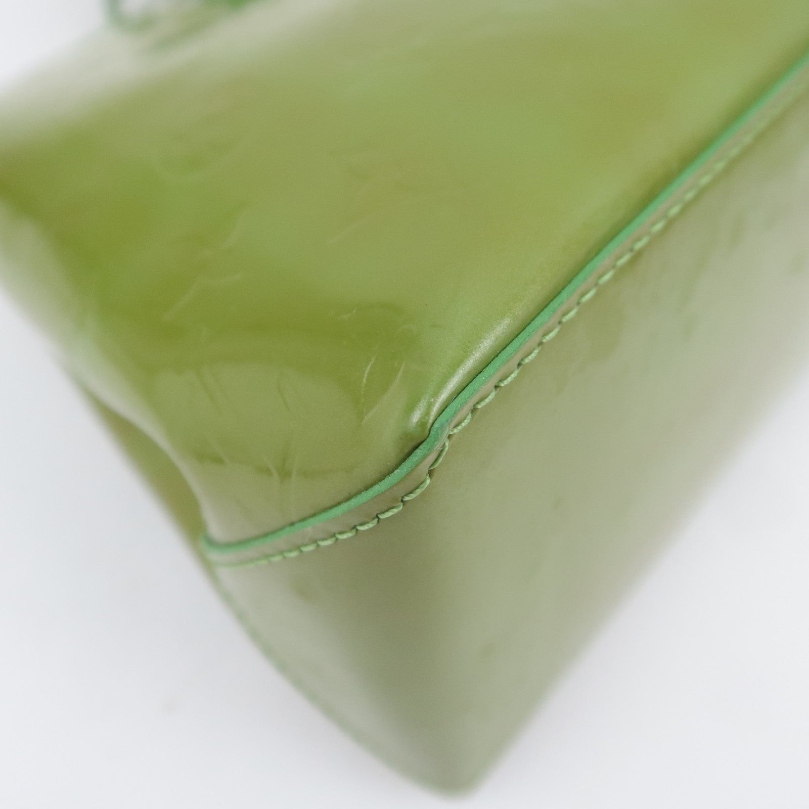 Louis Vuitton Monogram Vernis Wilshire PM Handbag Vert Tonic M93645