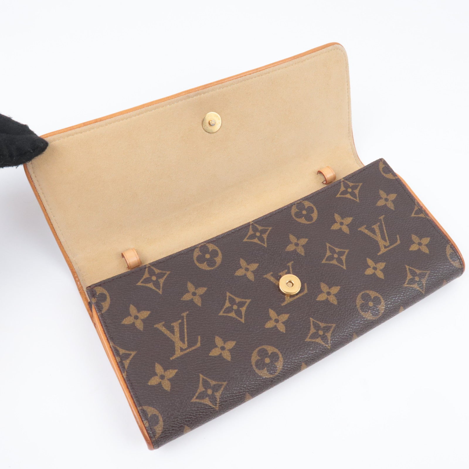 Louis Vuitton Monogram Pochette Twin GM Shoulder Bag M51852