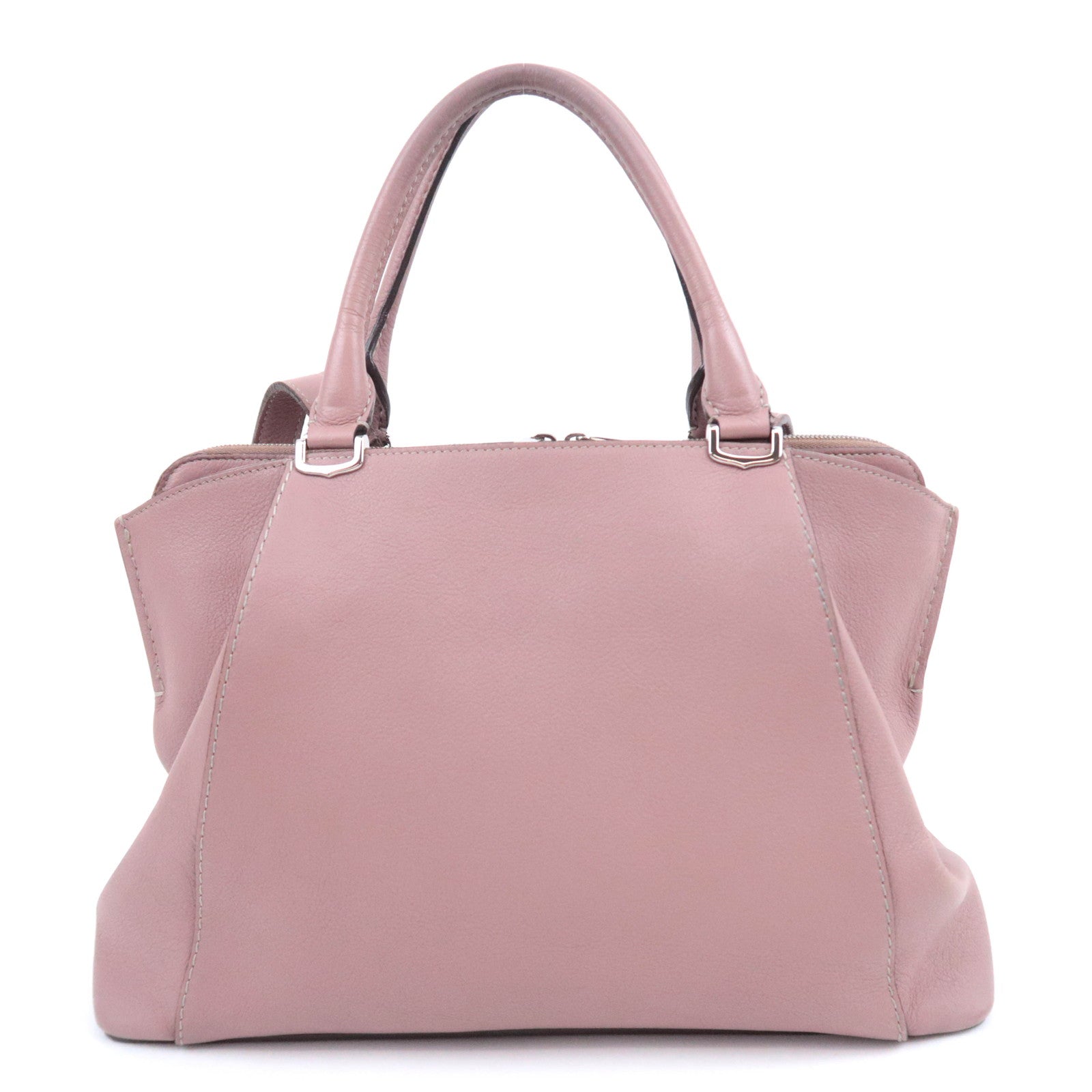 Cartier C de Cartier SM Leather Handbag 2Way Shoulder Bag Pink Beige