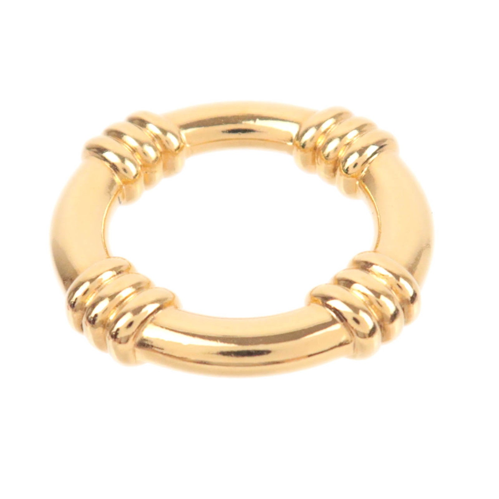 HERMES Bouee Scarf Ring Gold Color91216