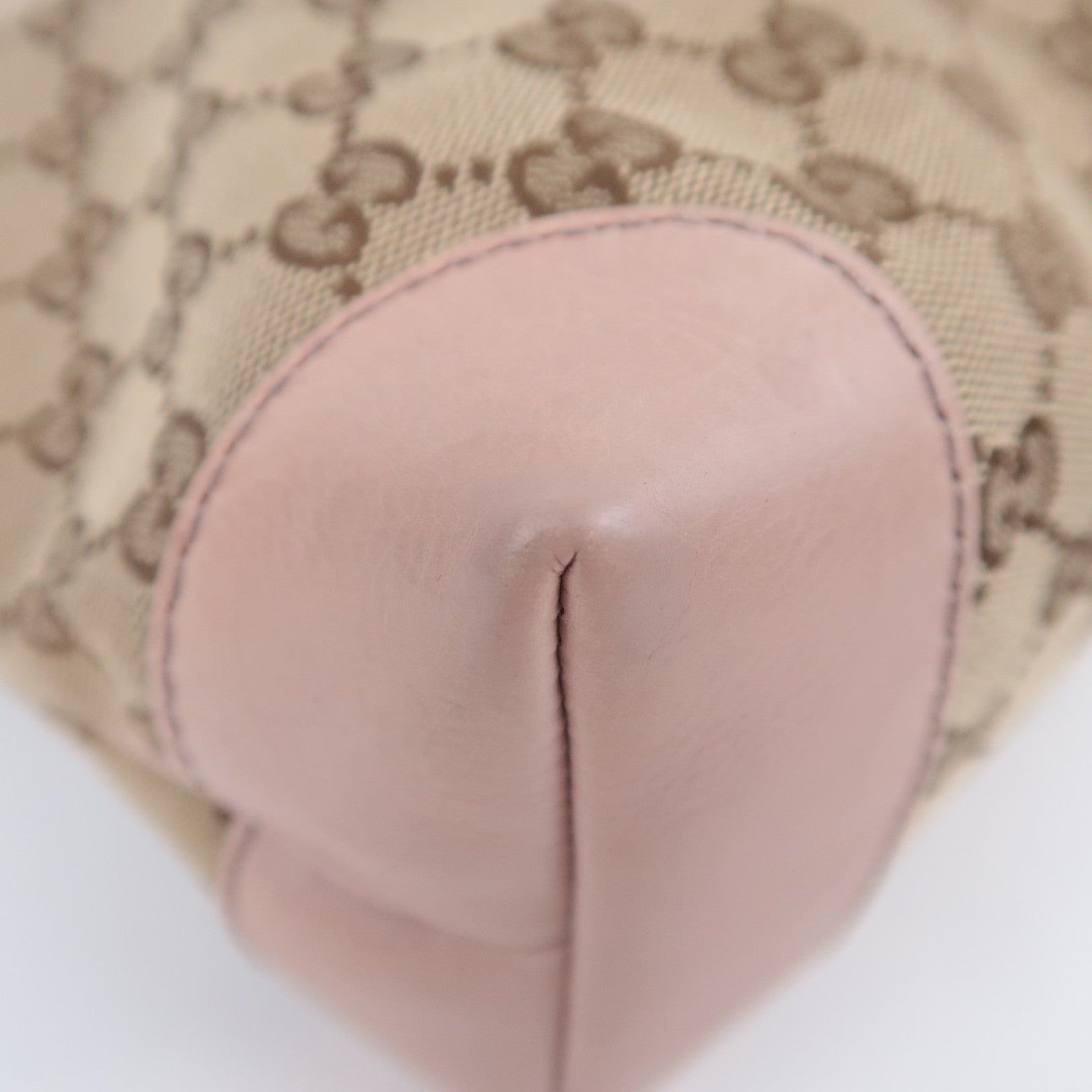GUCCI GG Canvas Tote Bag Pink Beige Pink 308604