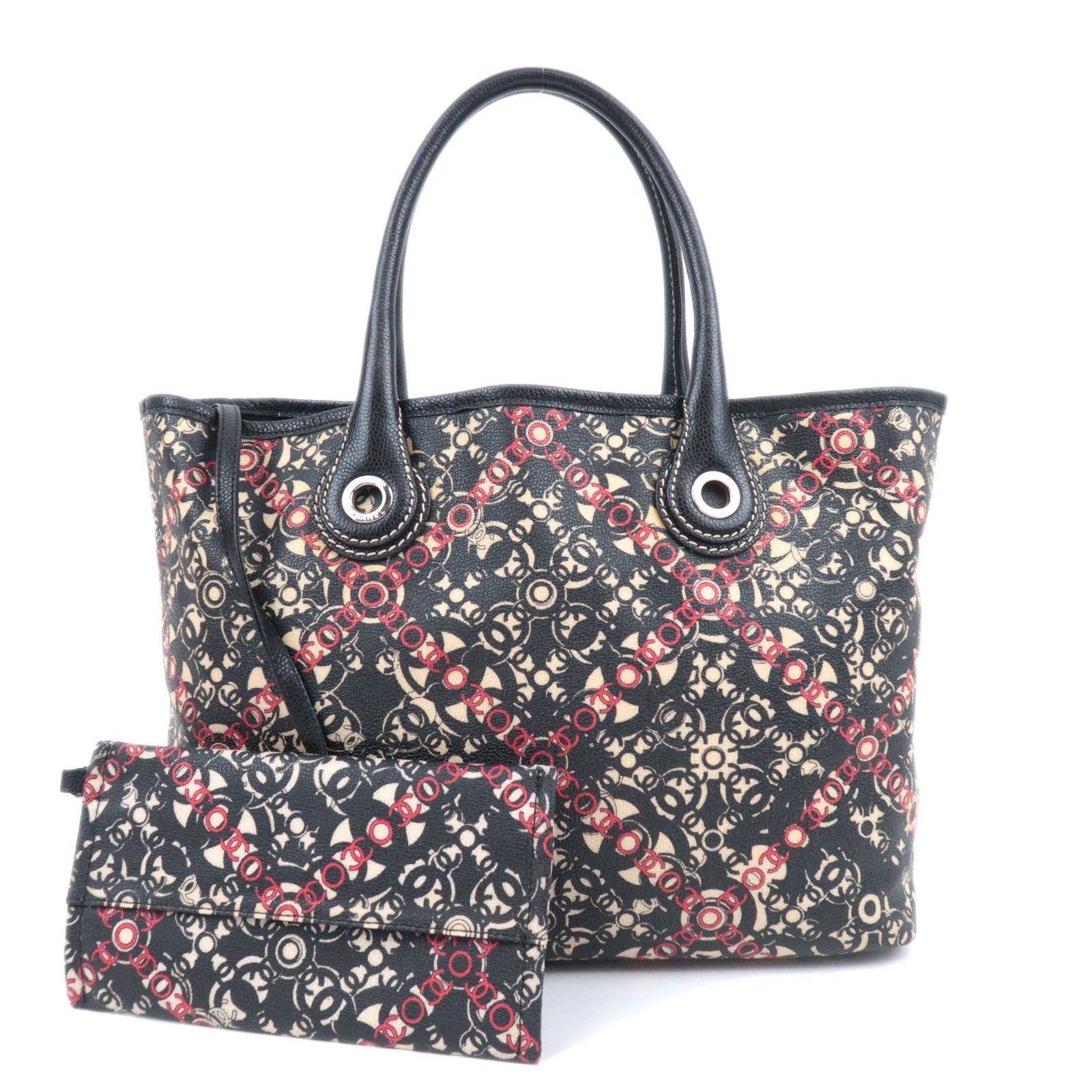 CHANEL Coco Travel PVC Leather Tote Bag91244