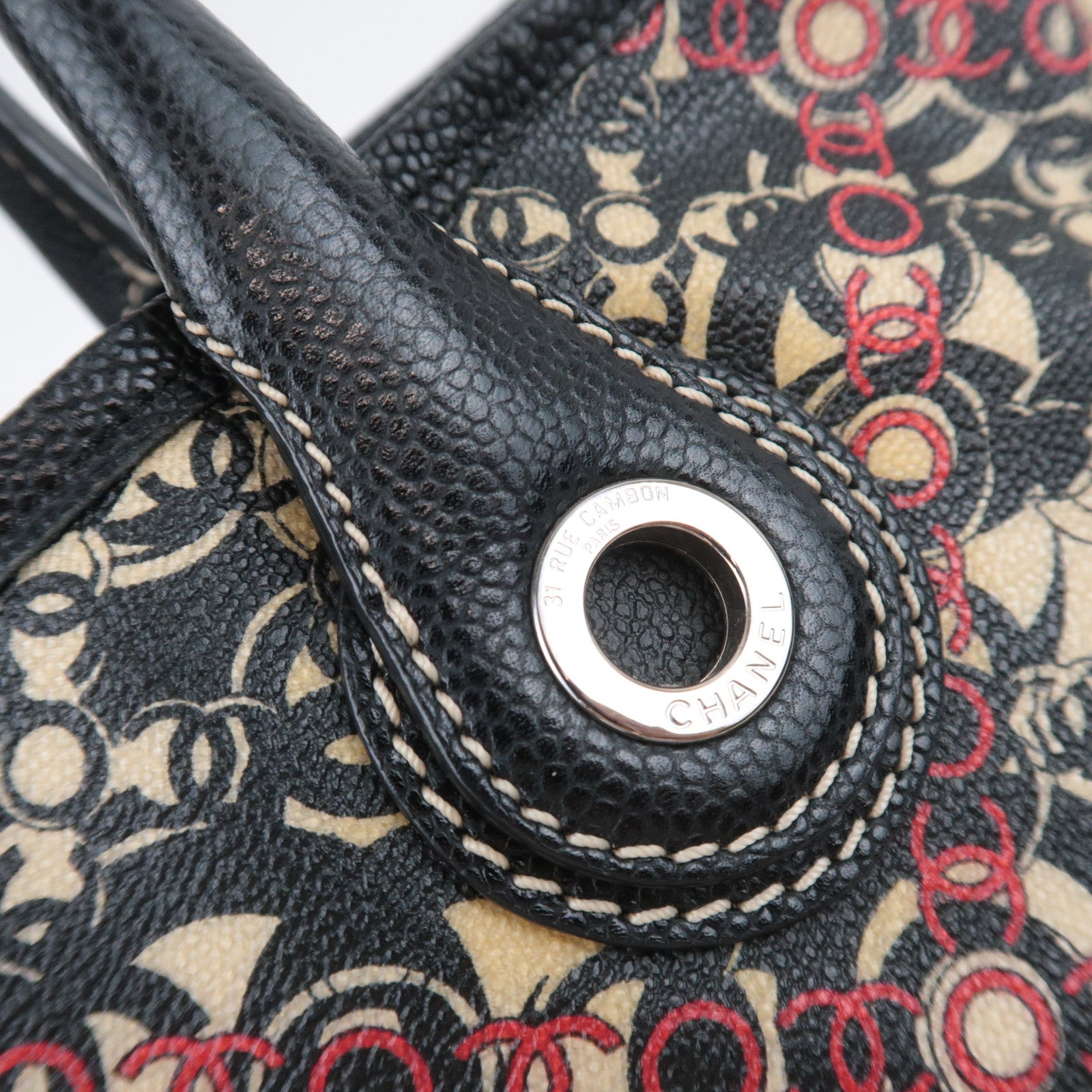 CHANEL Coco Travel PVC Leather Tote Bag