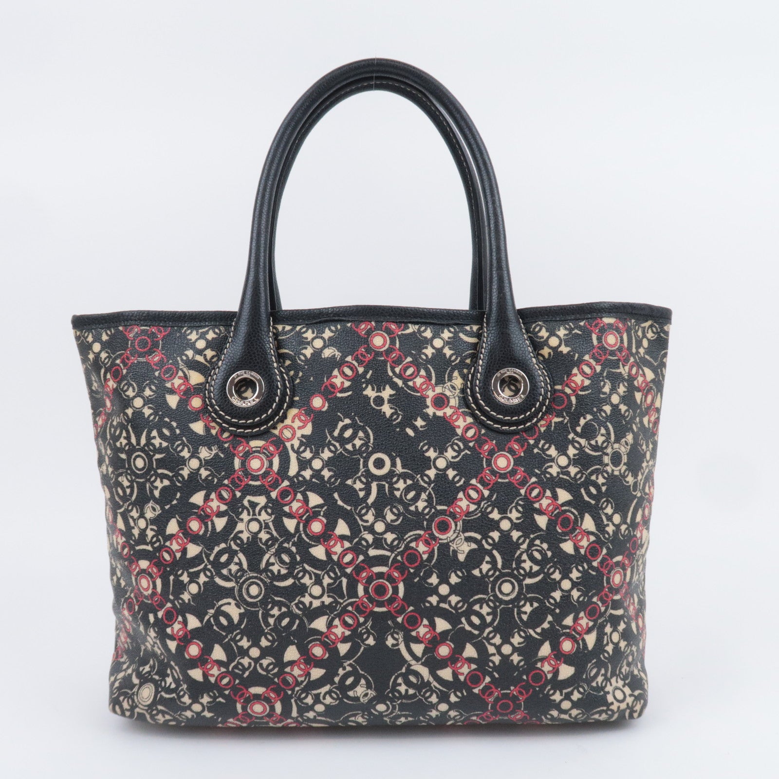 CHANEL Coco Travel PVC Leather Tote Bag
