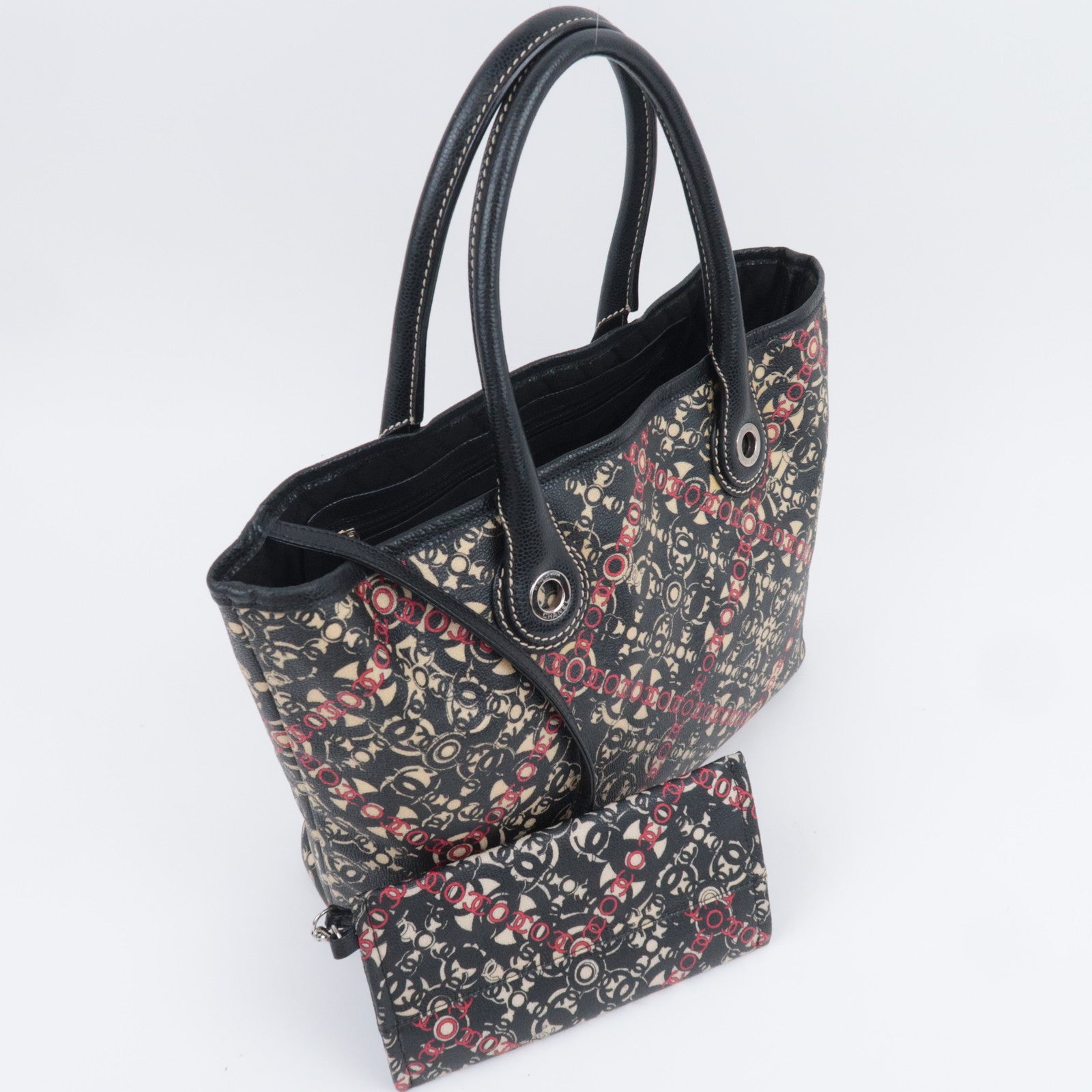 CHANEL Coco Travel PVC Leather Tote Bag