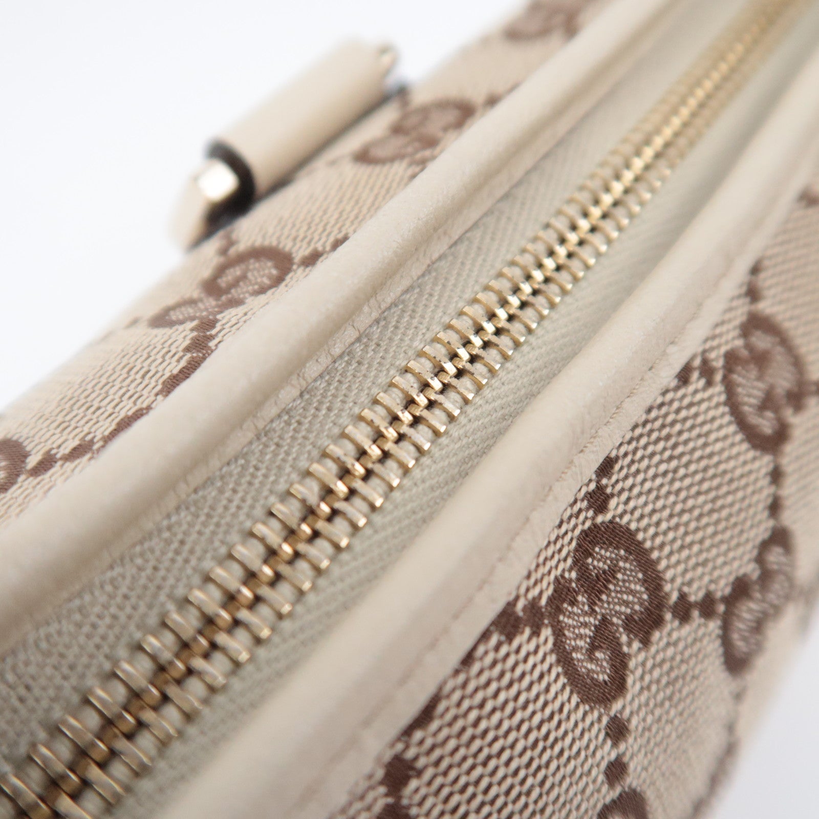 GUCCI Abby GG Canvas Shoulder Bag Beige Ivory 130939