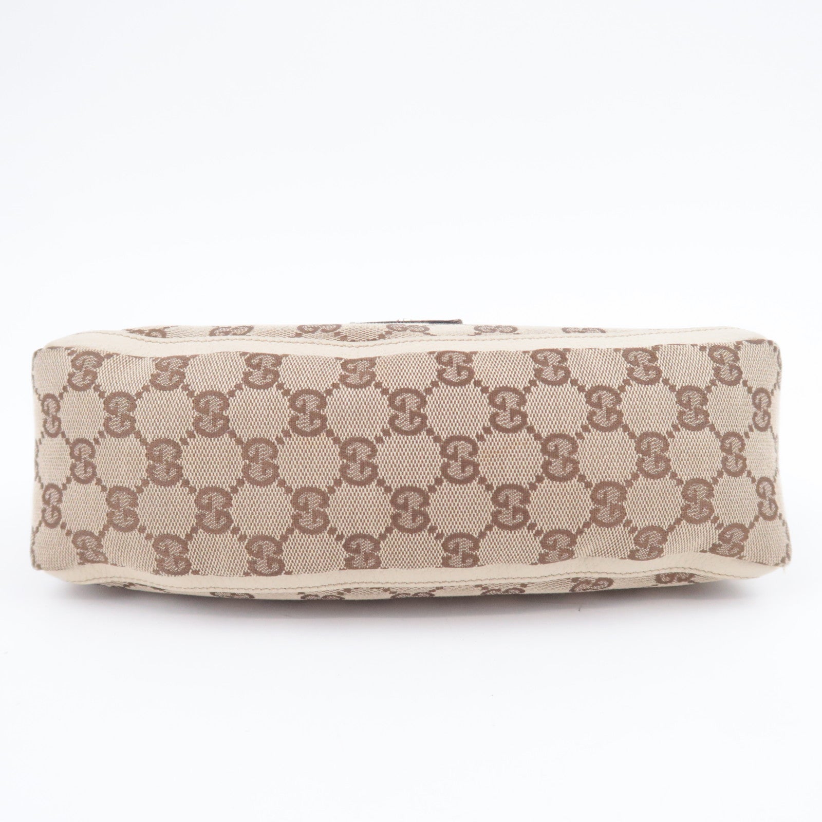 GUCCI Abby GG Canvas Shoulder Bag Beige Ivory 130939