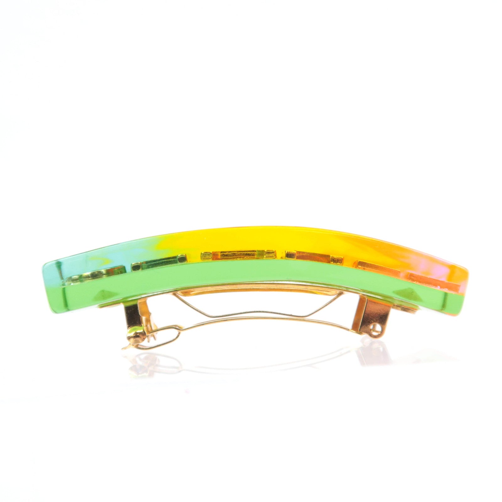 CHANEL Logo Hologram Hair Clip Barrette 97P Multicolor
