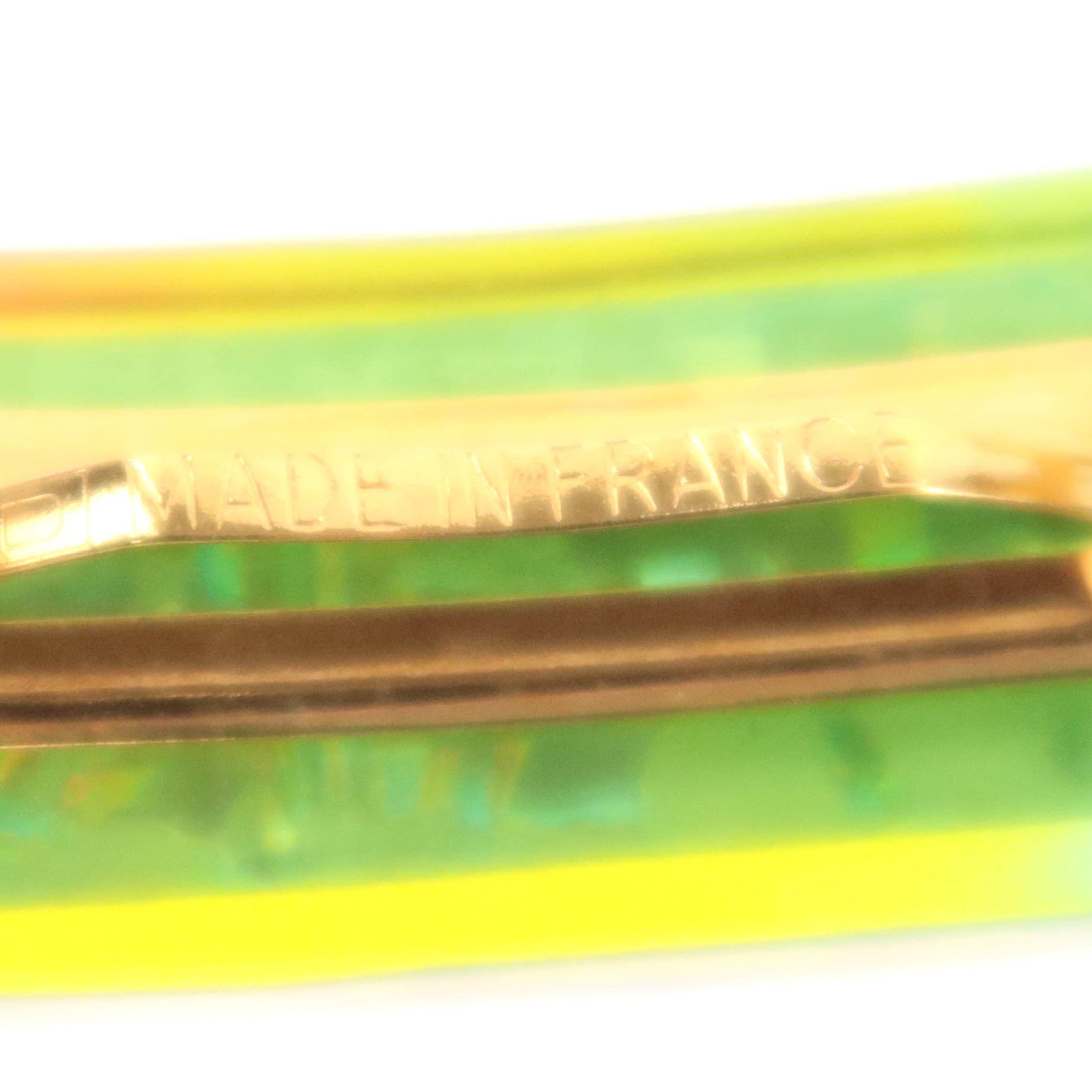 CHANEL Logo Hologram Hair Clip Barrette 97P Multicolor