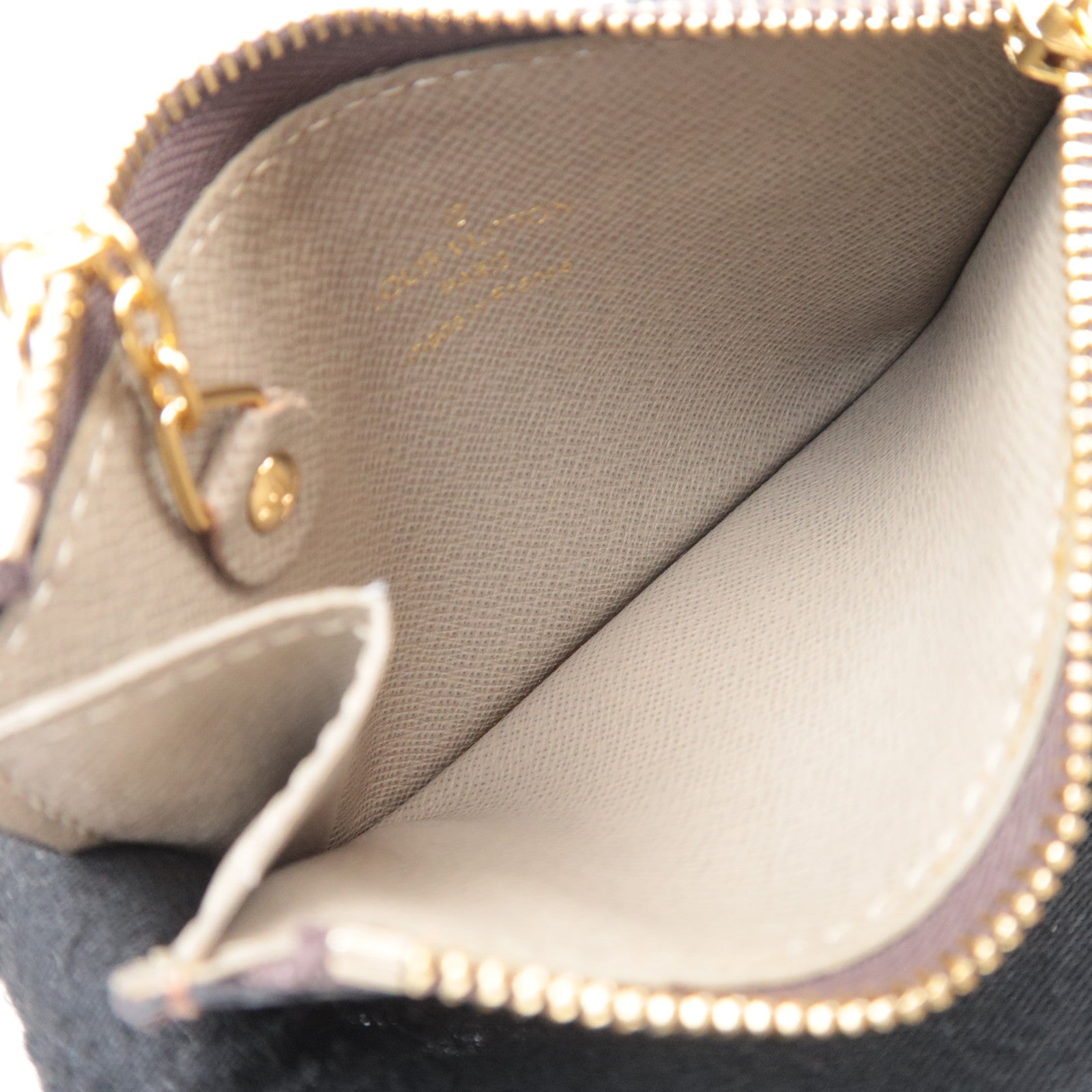 Louis Vuitton Damier Label Collection Pochette Cles NM Coin Case N63086
