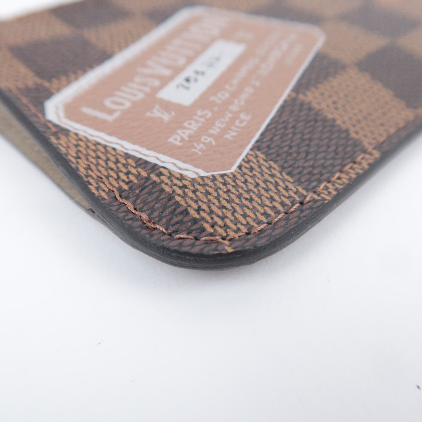 Louis Vuitton Damier Label Collection Pochette Cles NM Coin Case N63086