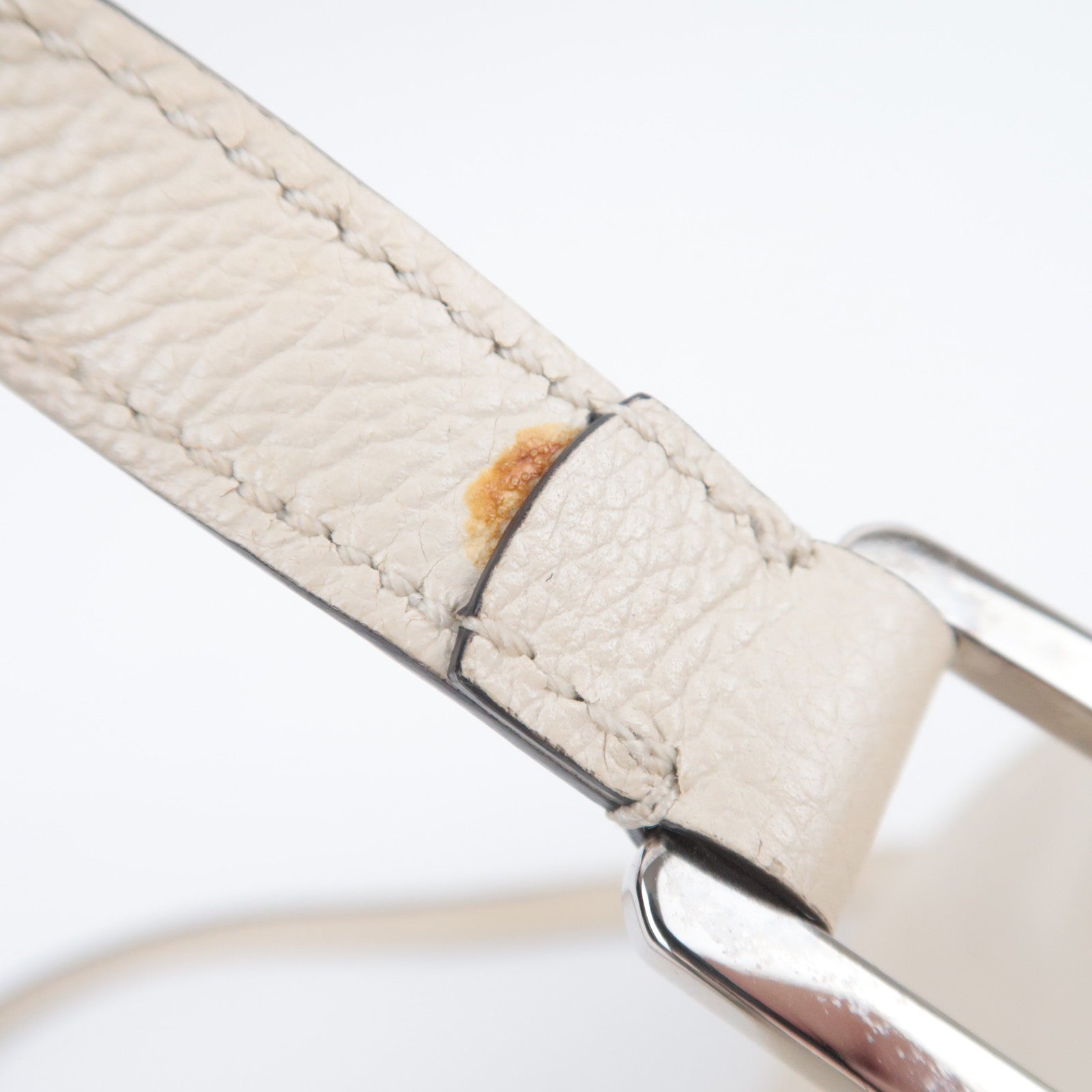 GUCCI Zumi Small 2Way Leather Top Handle Handbag Ivory 569712