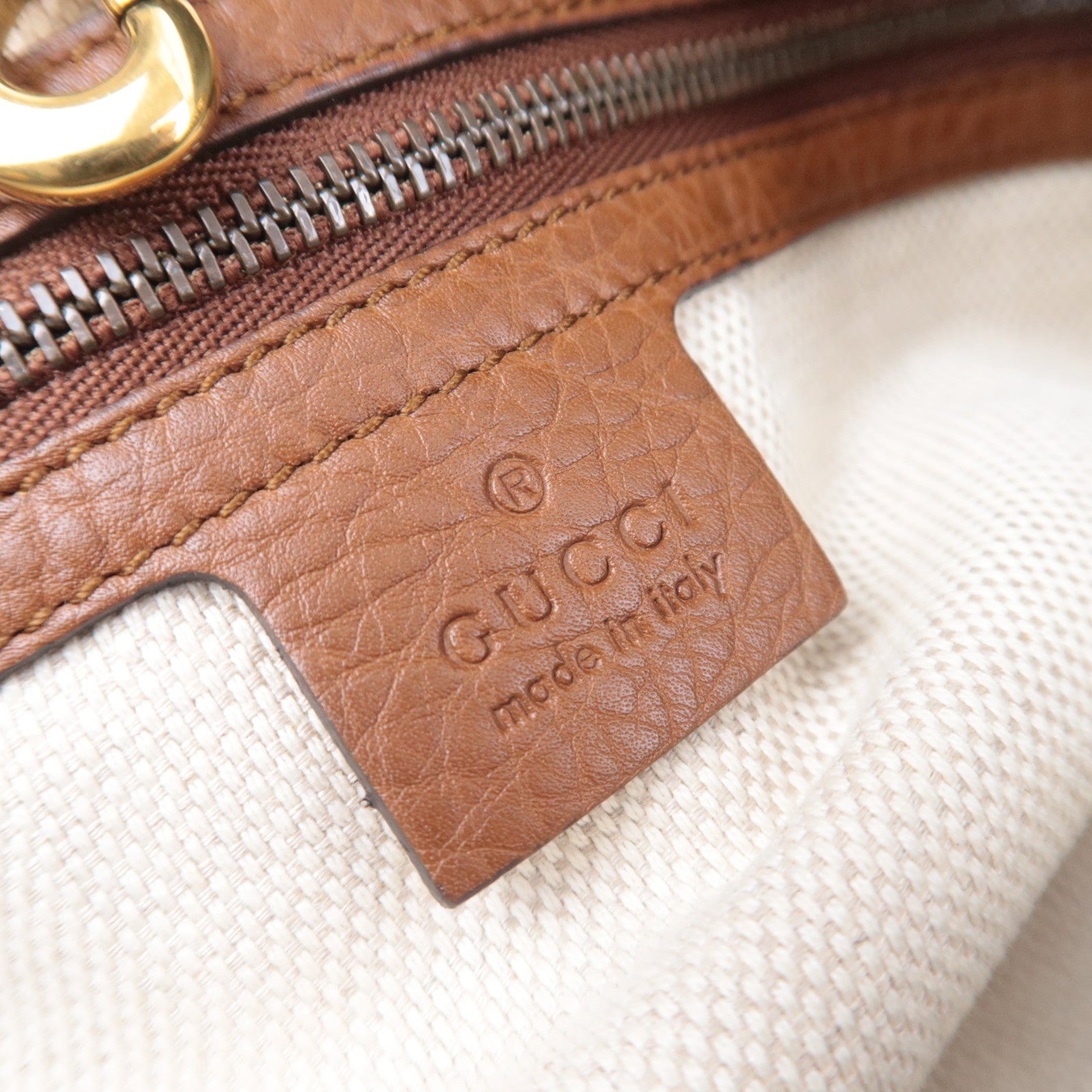 GUCCI Soho Interlocking G Denim Chain Shoulder Bag 308982