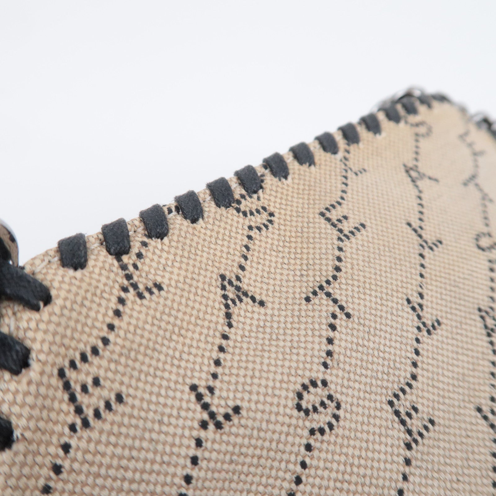 Stella McCartney Falabella Small Canvas Chain Shoulder Bag Beige
