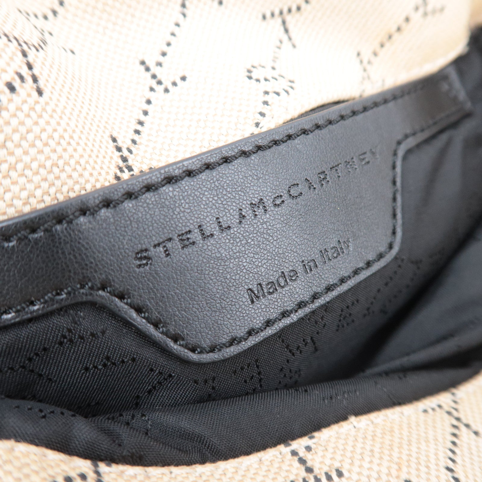 Stella McCartney Falabella Small Canvas Chain Shoulder Bag Beige