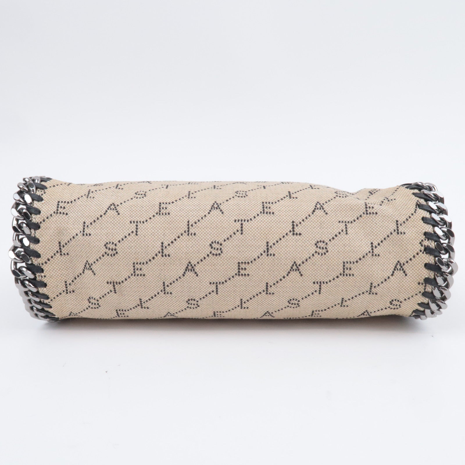 Stella McCartney Falabella Small Canvas Chain Shoulder Bag Beige