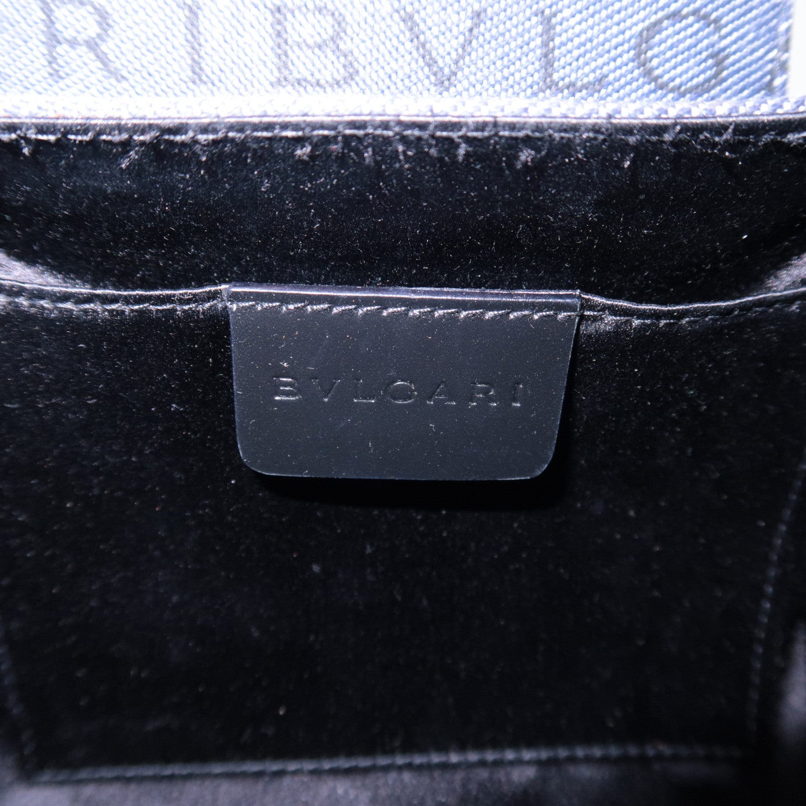 BVLGARI B-Zero1 Logo Mania Barrel Bag Denim Blue