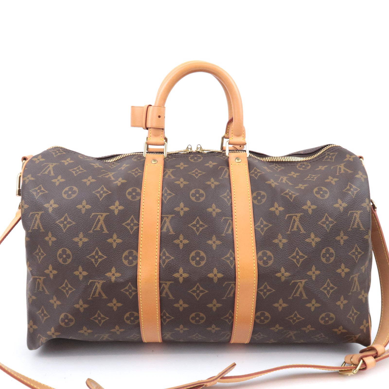 Louis Vuitton Monogram Keepall Bandouliere 45 Travel Bag M41418