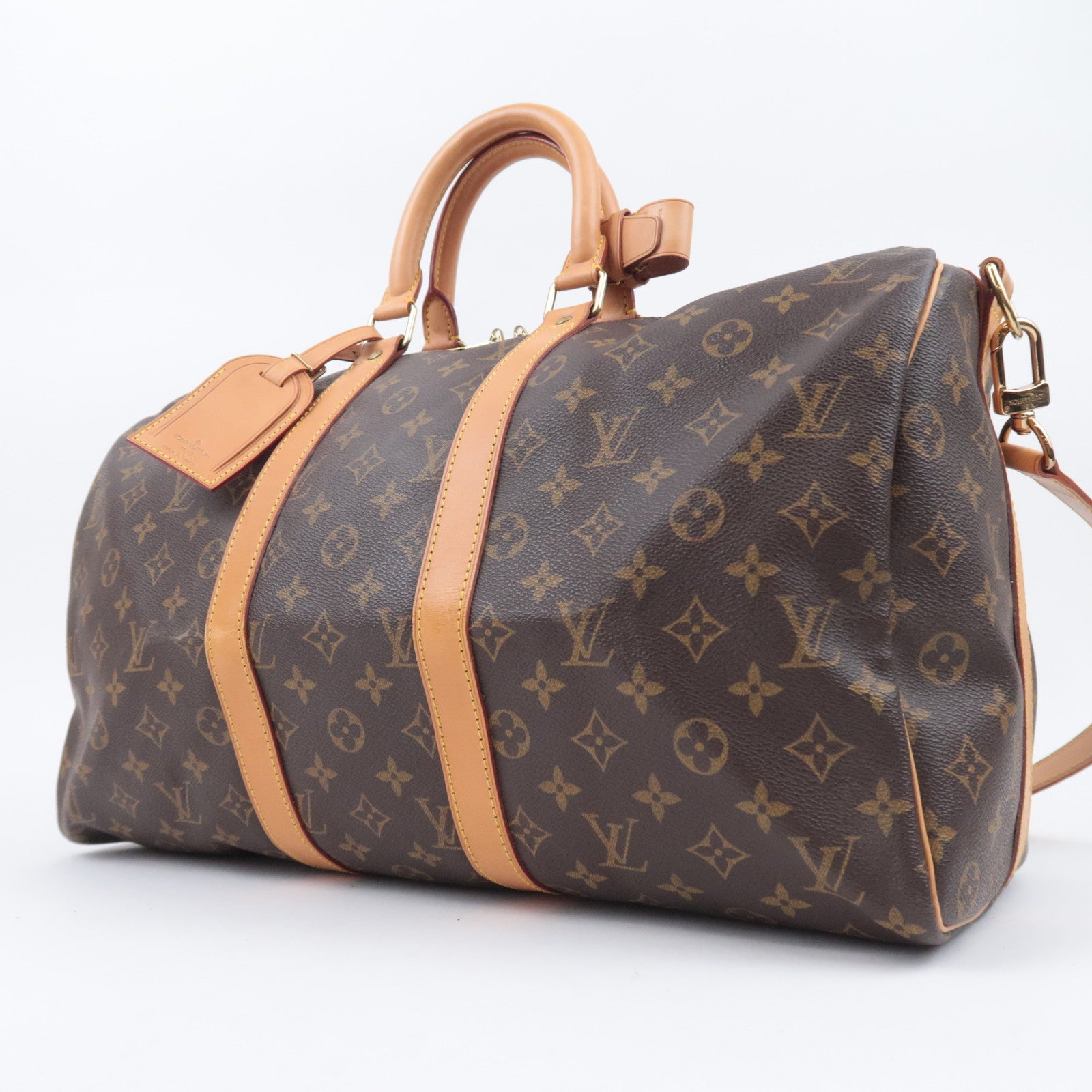 Louis Vuitton Monogram Keepall Bandouliere 45 Travel Bag M41418