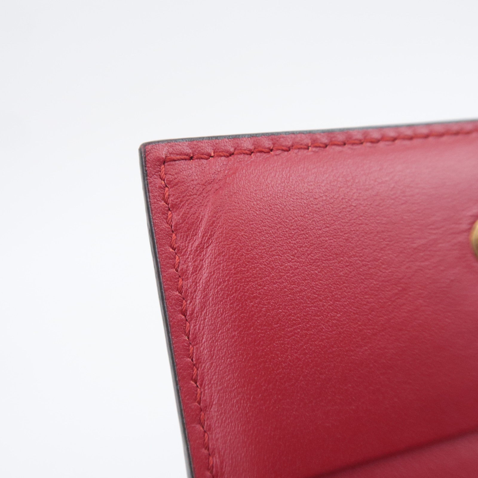 GUCCI Cherry Bi-Fold Wallet GG Supreme Beige Red 476050