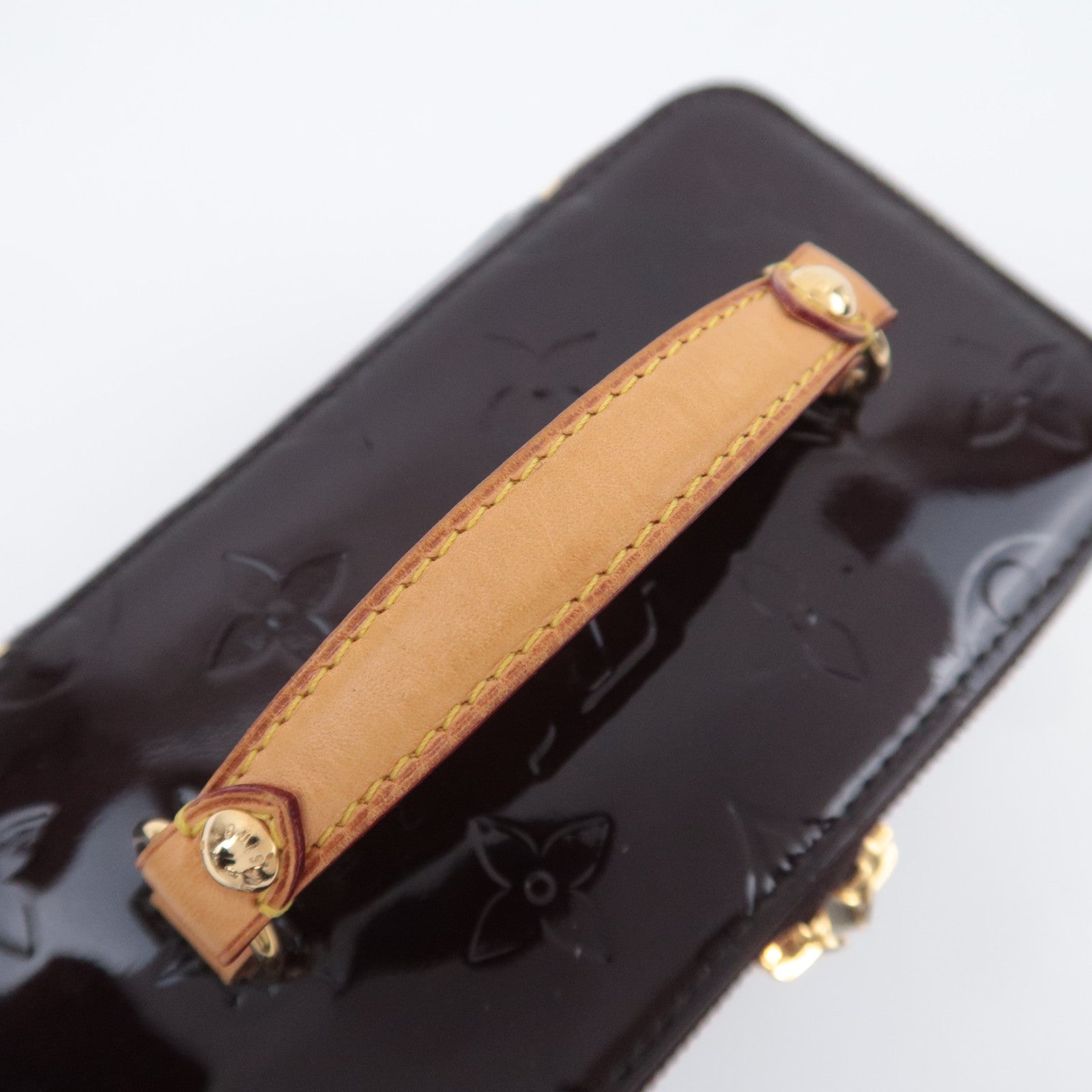 Louis Vuitton Monogram Vernis Jewelry Case Vanity Bag Amarante M91272
