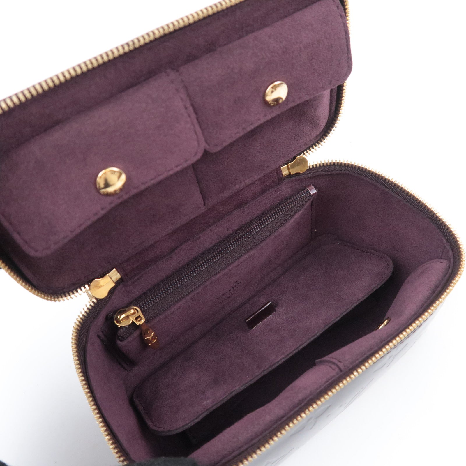 Louis Vuitton Monogram Vernis Jewelry Case Vanity Bag Amarante M91272