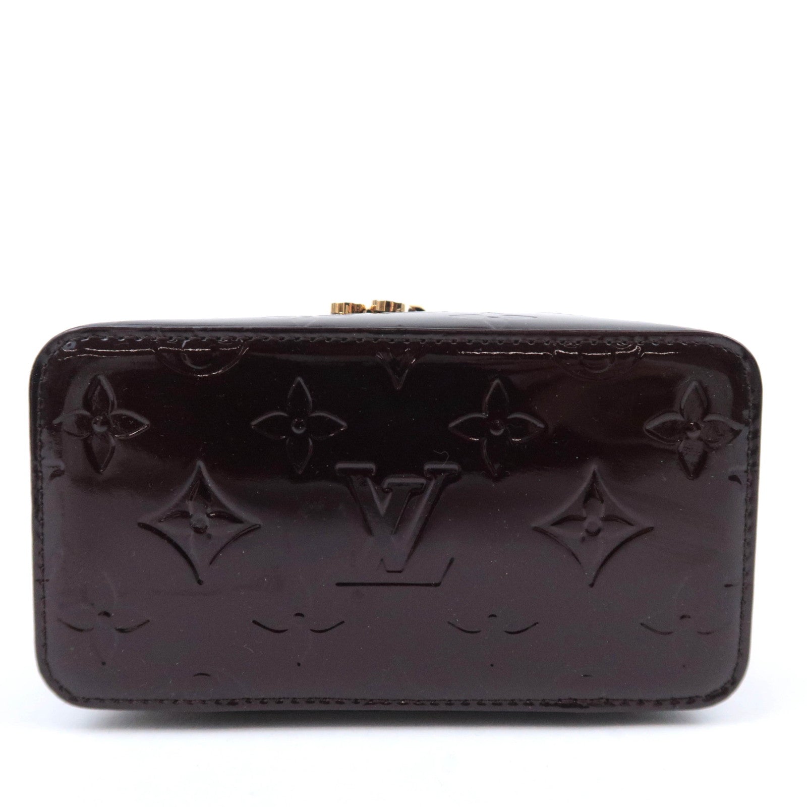 Louis Vuitton Monogram Vernis Jewelry Case Vanity Bag Amarante M91272