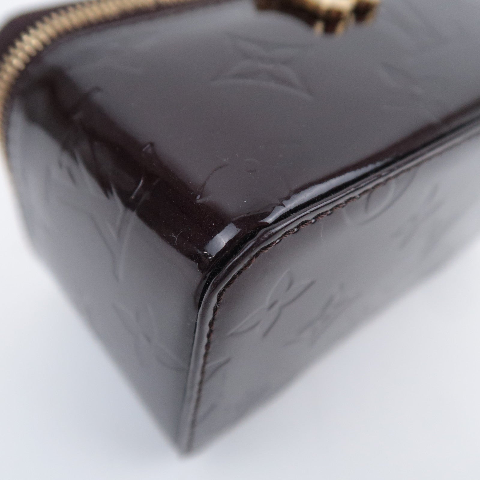 Louis Vuitton Monogram Vernis Jewelry Case Vanity Bag Amarante M91272