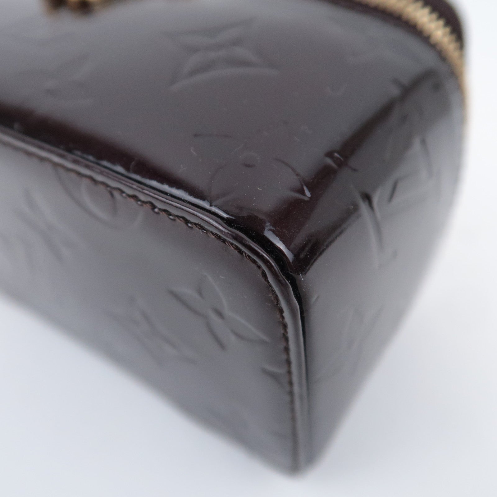Louis Vuitton Monogram Vernis Jewelry Case Vanity Bag Amarante M91272