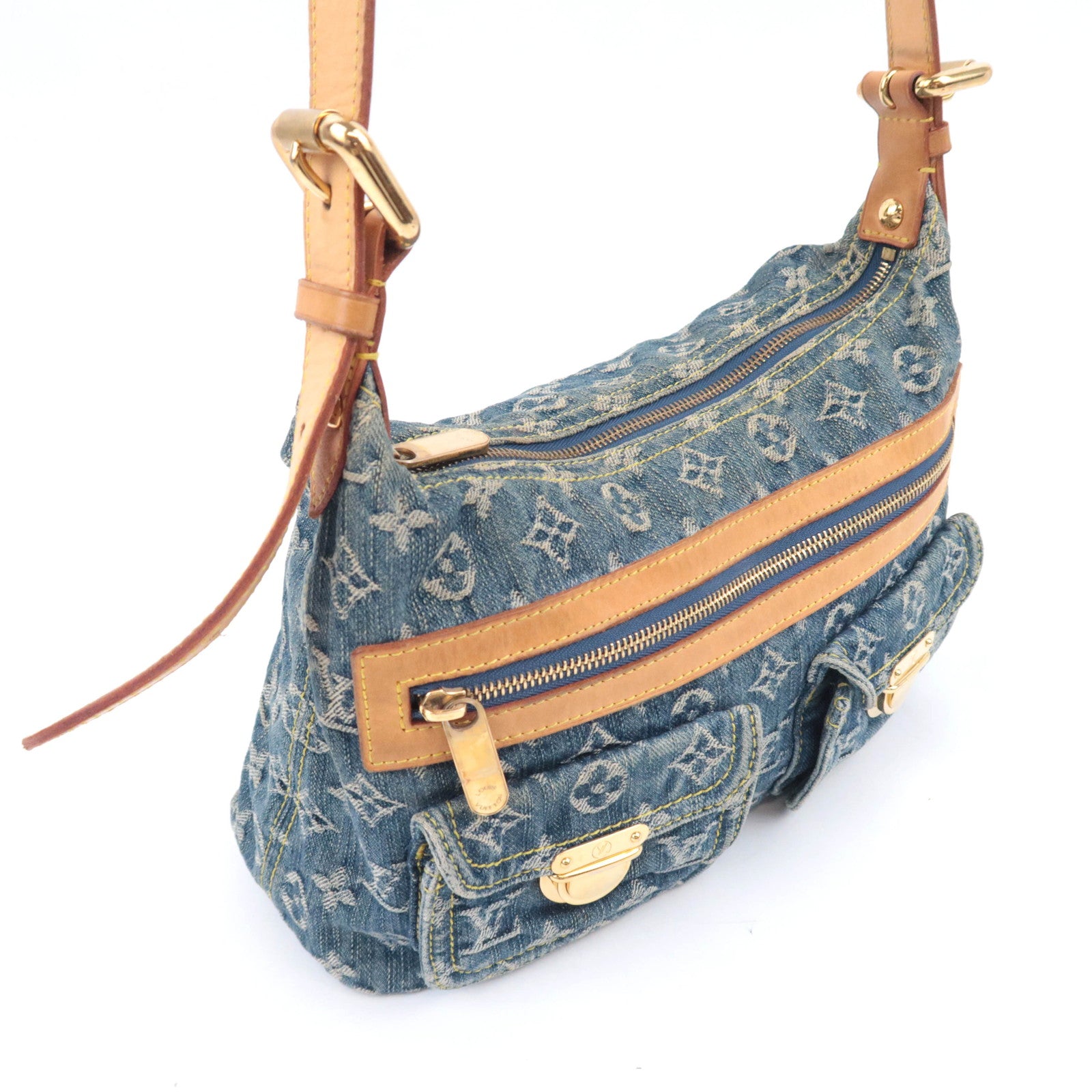 Louis Vuitton Monogram Denim Baggy PM Shoulder Bag M95049