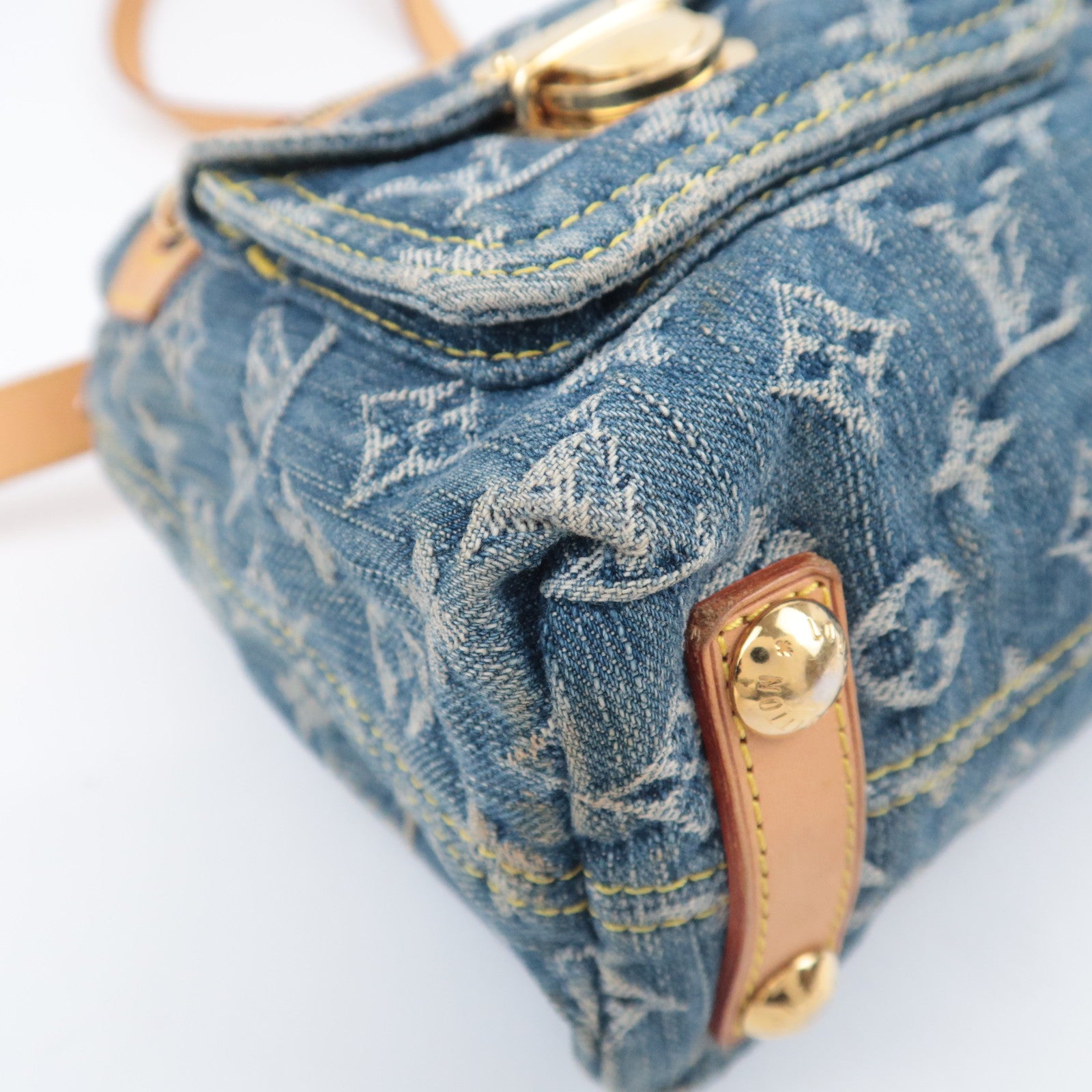 Louis Vuitton Monogram Denim Baggy PM Shoulder Bag M95049