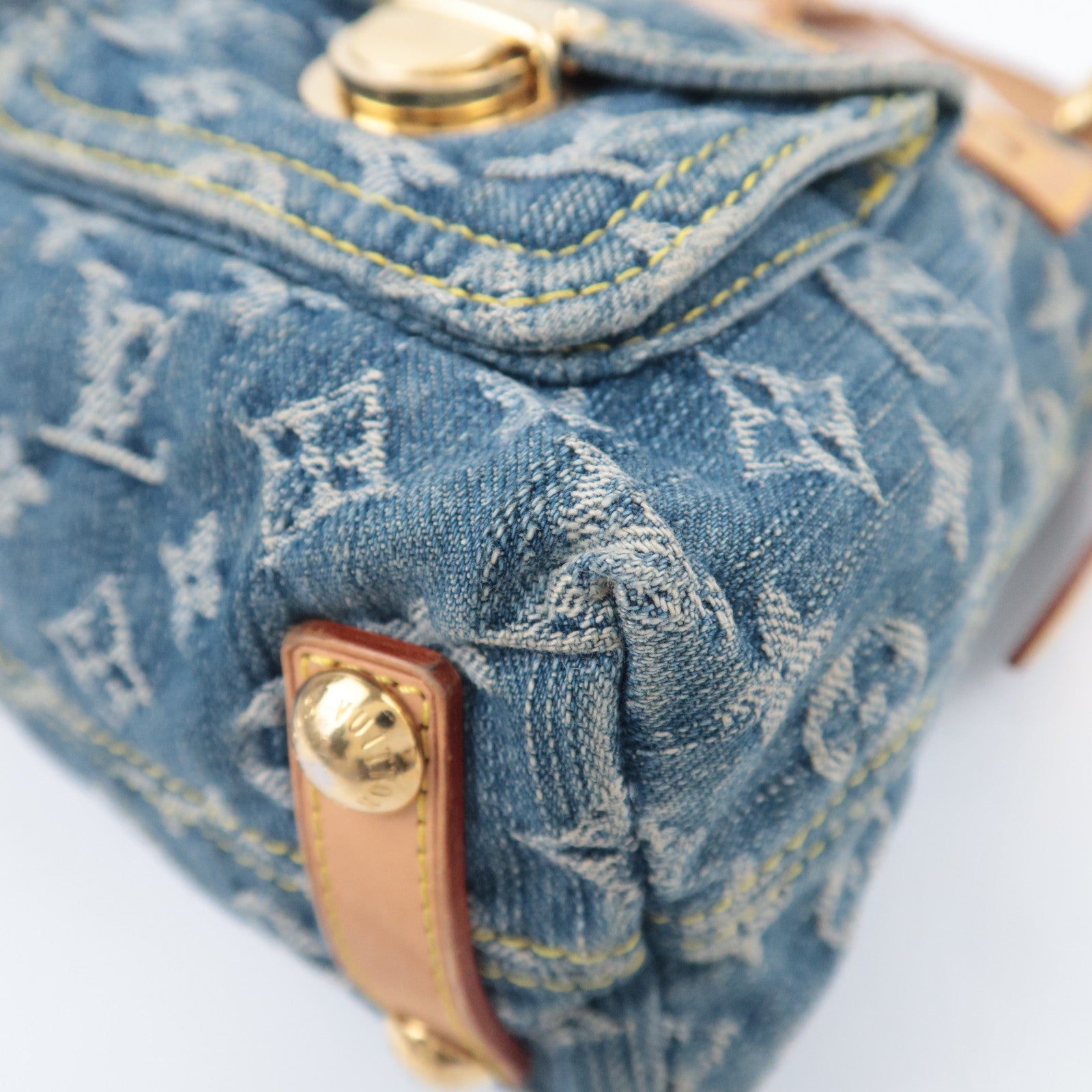 Louis Vuitton Monogram Denim Baggy PM Shoulder Bag M95049