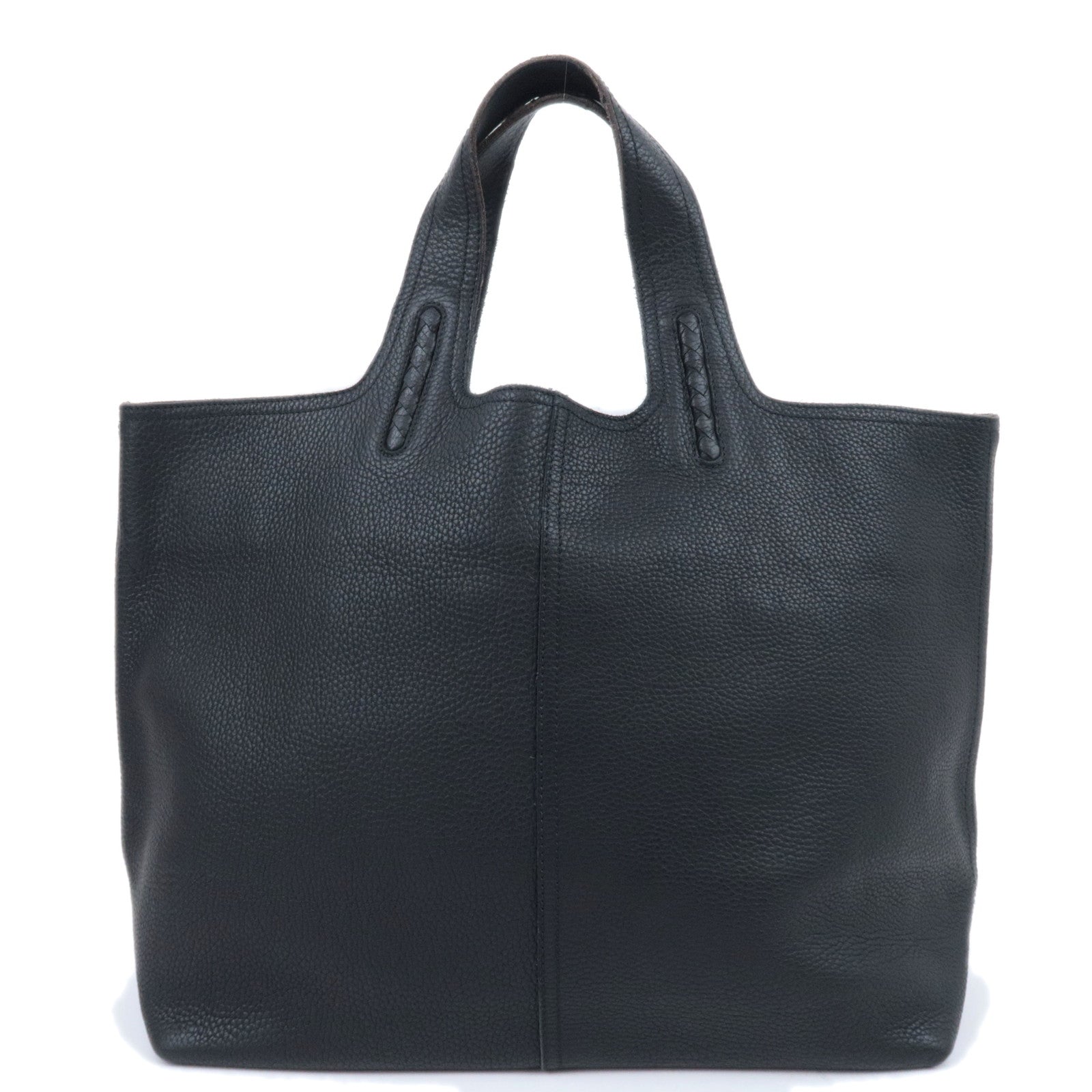 BOTTEGA VENETA Leather Tote Bag Black 14516691370