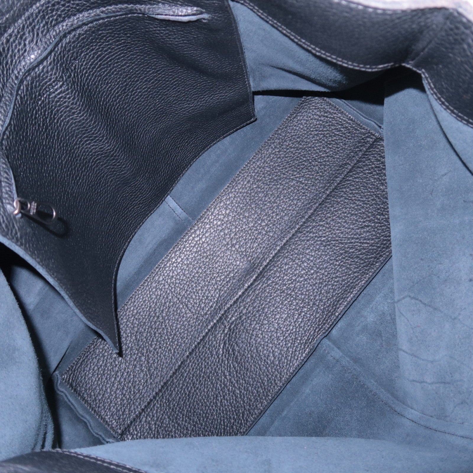 BOTTEGA VENETA Leather Tote Bag Black 145166