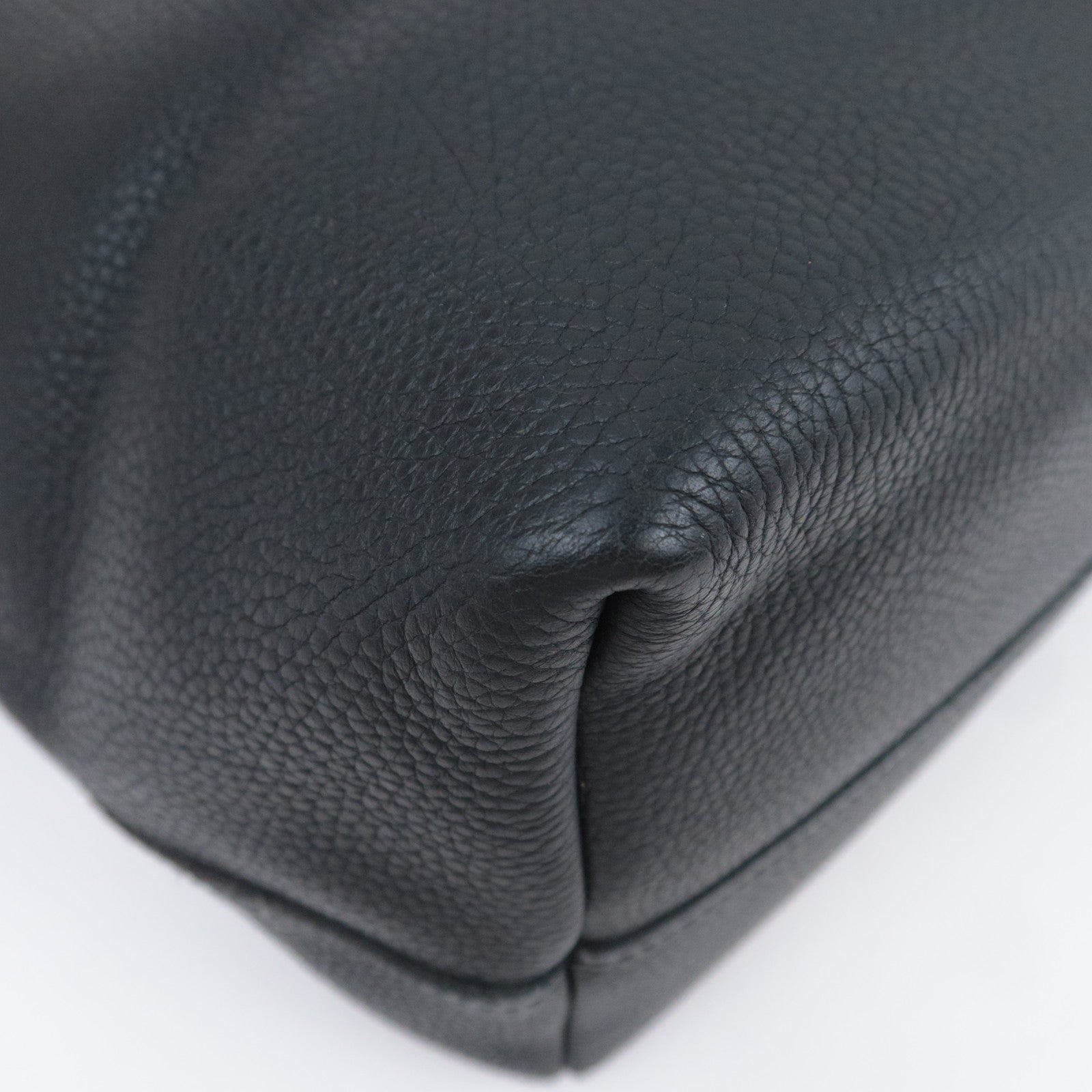 BOTTEGA VENETA Leather Tote Bag Black 145166