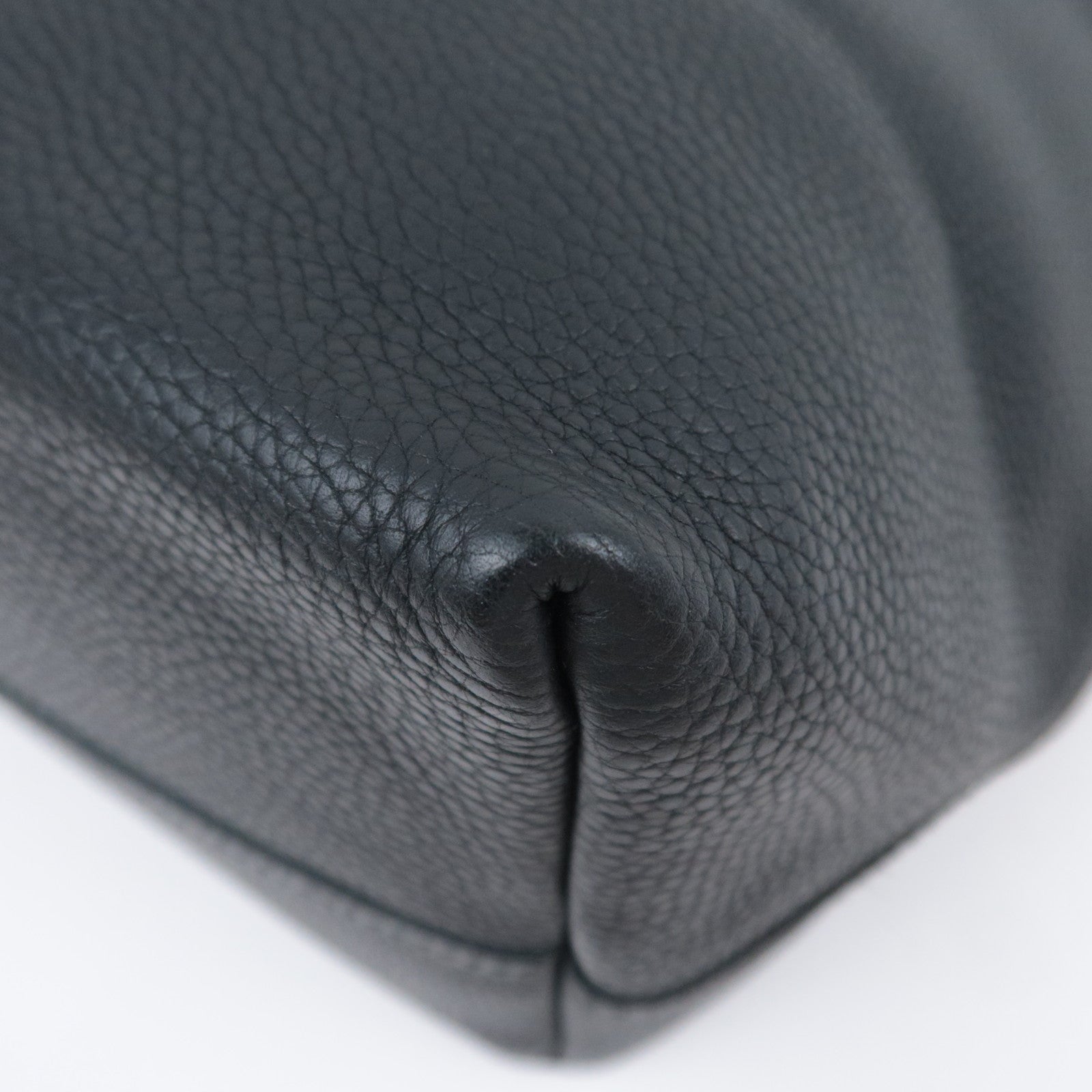 BOTTEGA VENETA Leather Tote Bag Black 145166