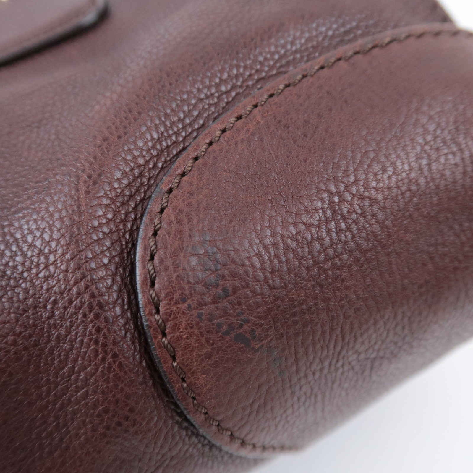 CELINE Leather Shoulder Bag Brown