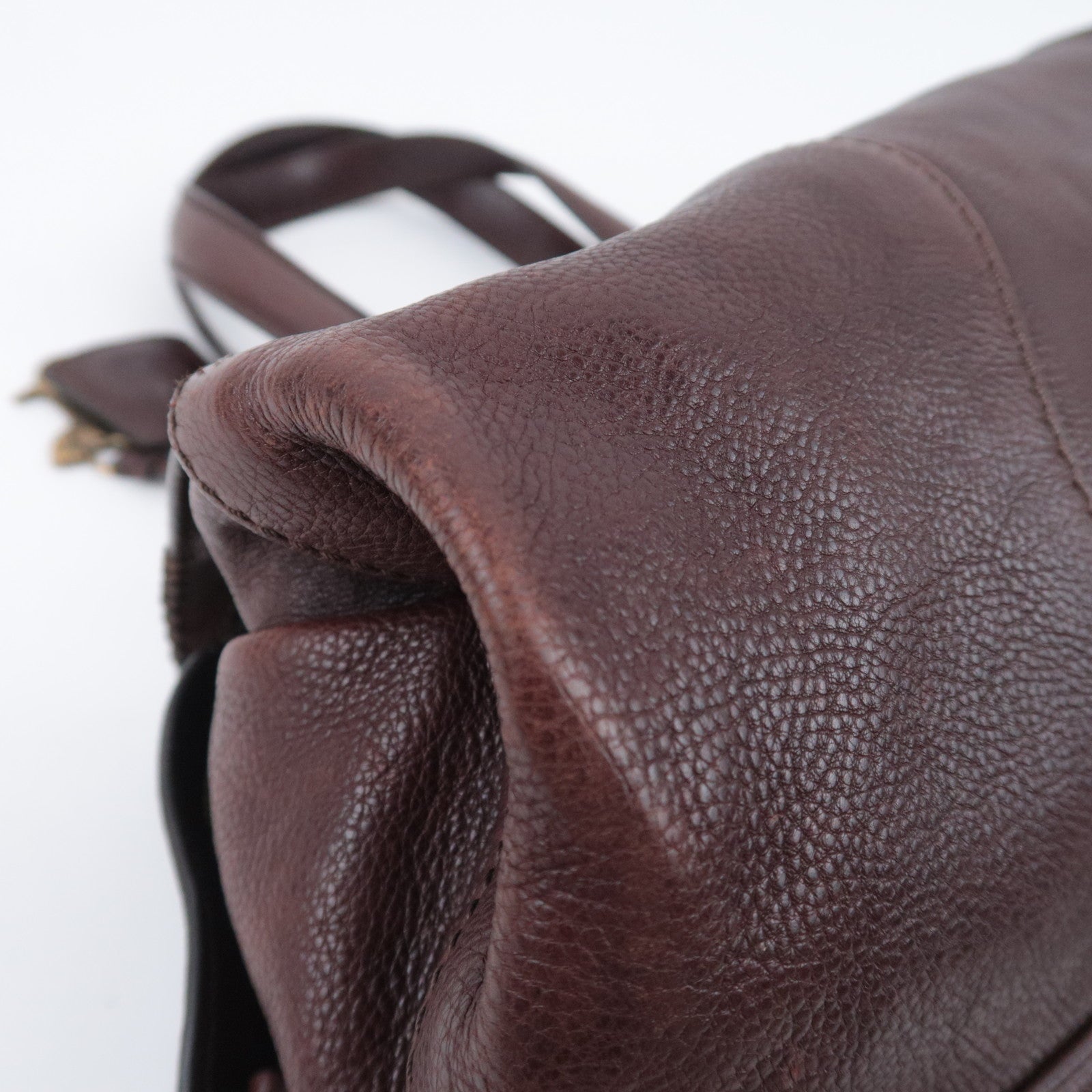 CELINE Leather Shoulder Bag Brown