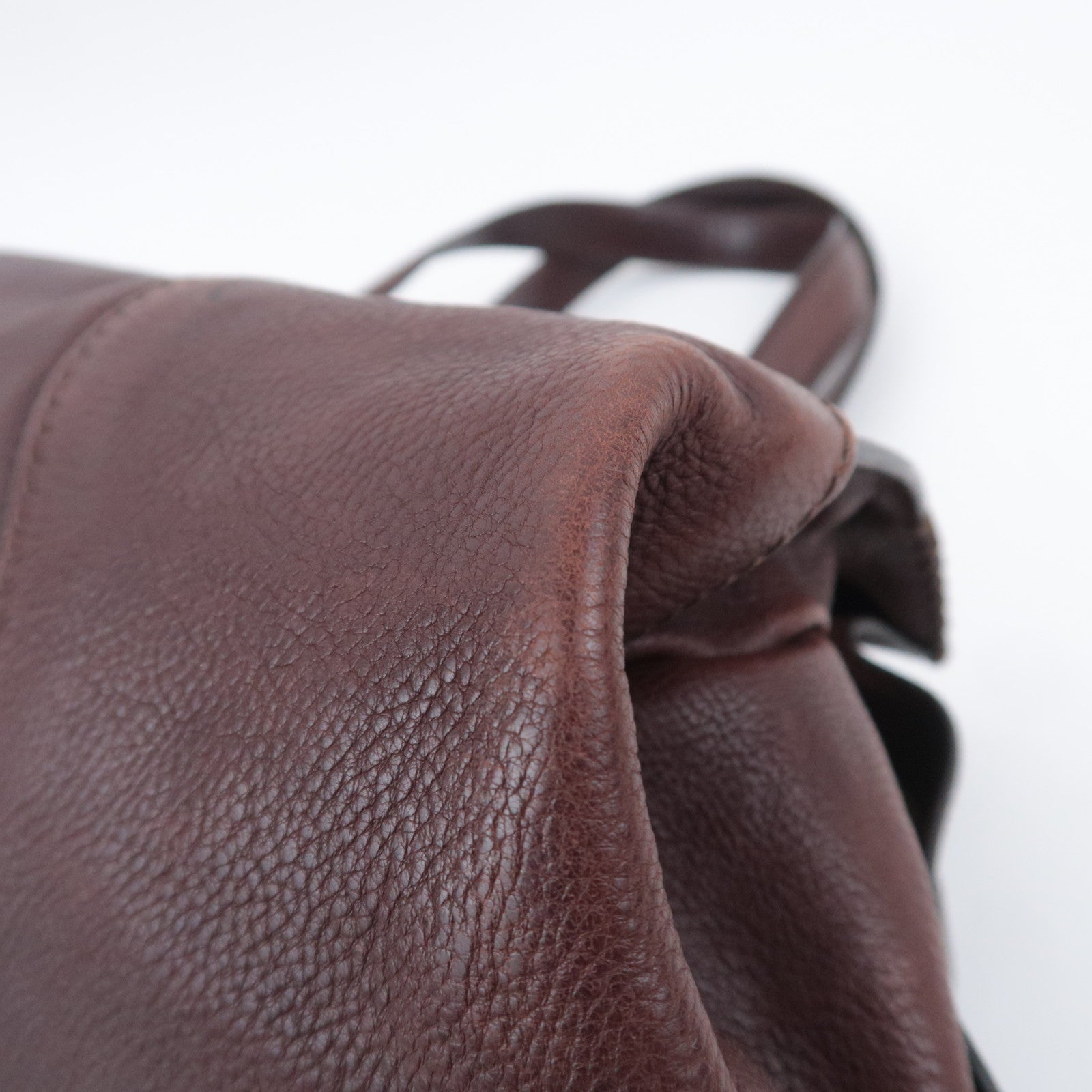 CELINE Leather Shoulder Bag Brown