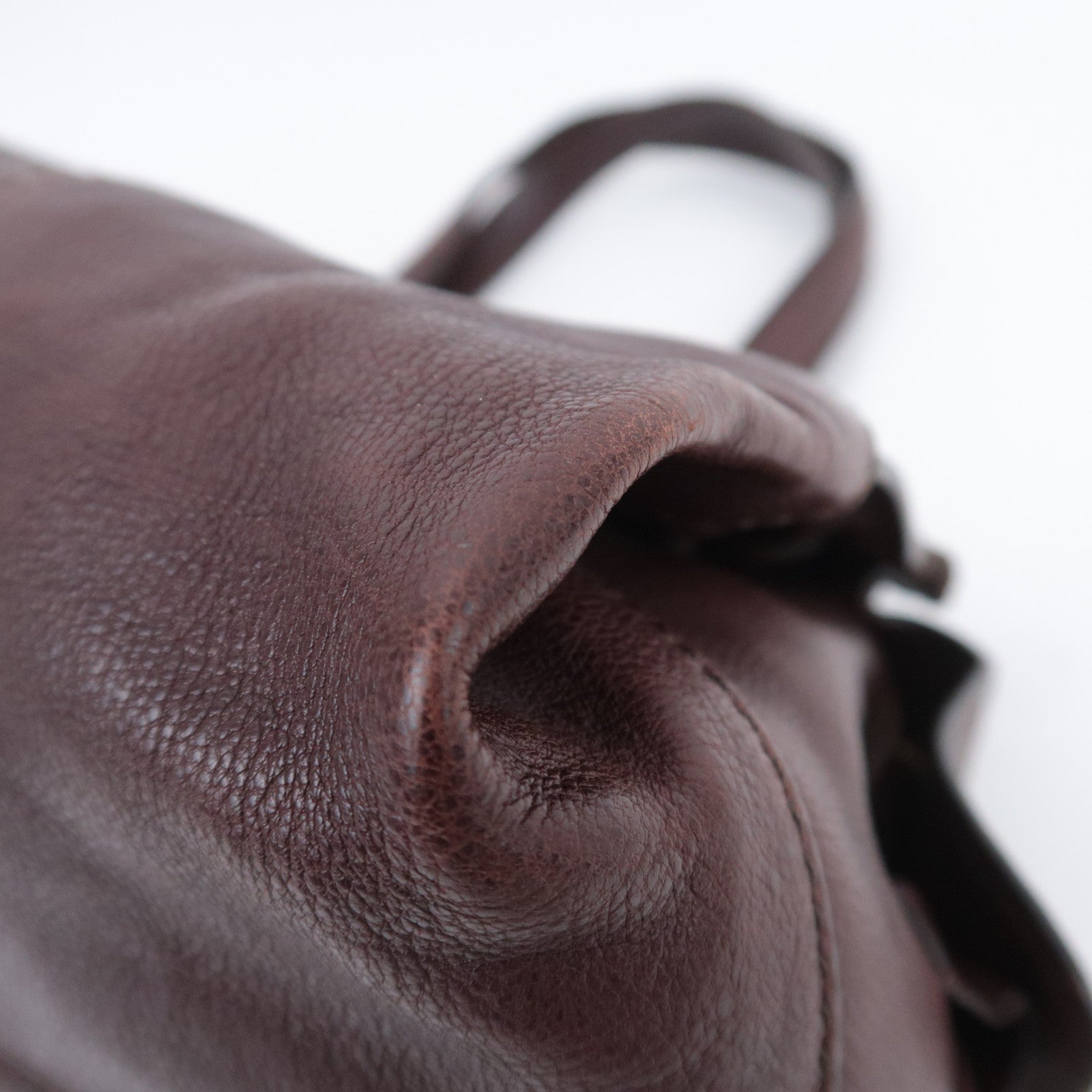 CELINE Leather Shoulder Bag Brown