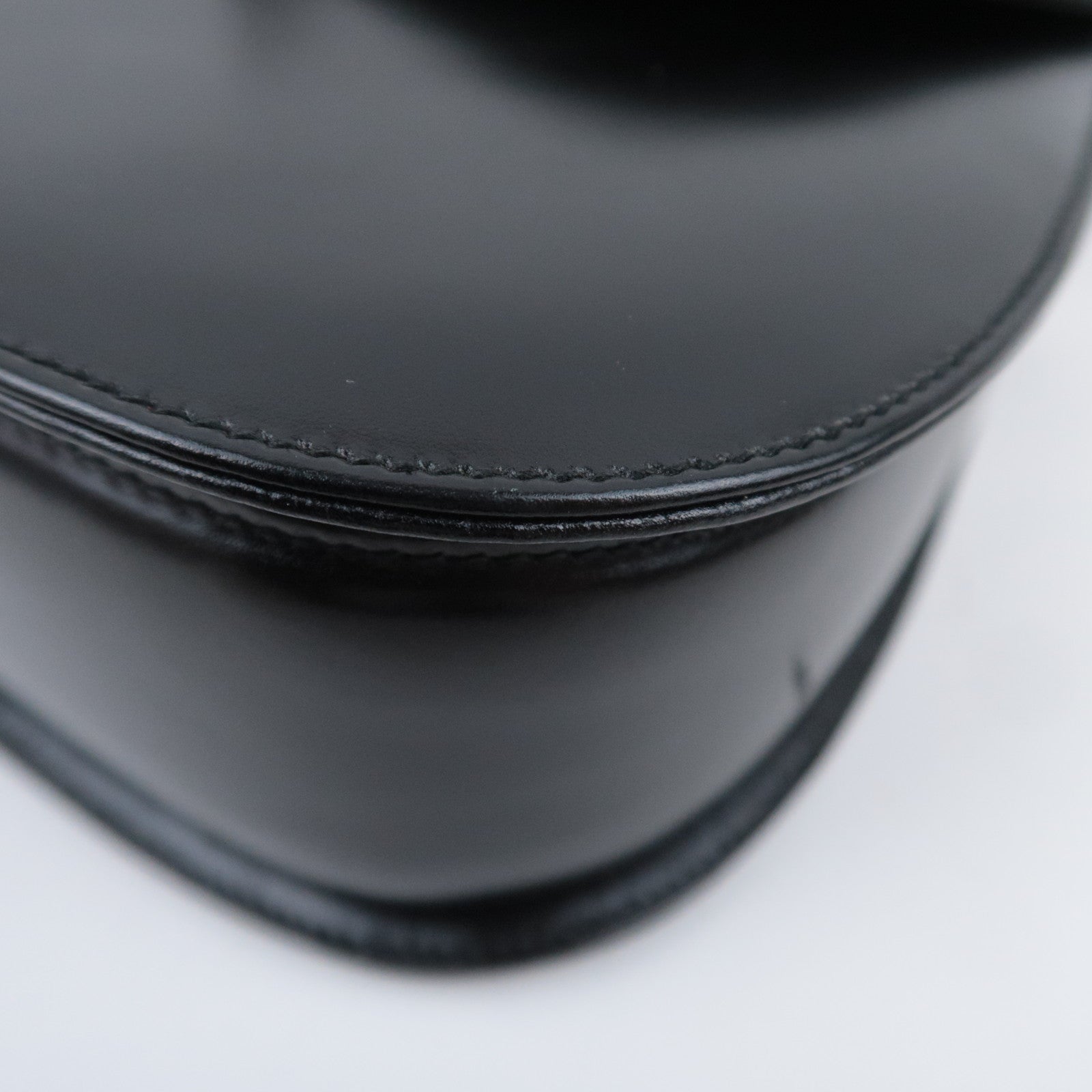 GUCCI Bamboo 2Way Leather Handbag Black 000.1227.0633