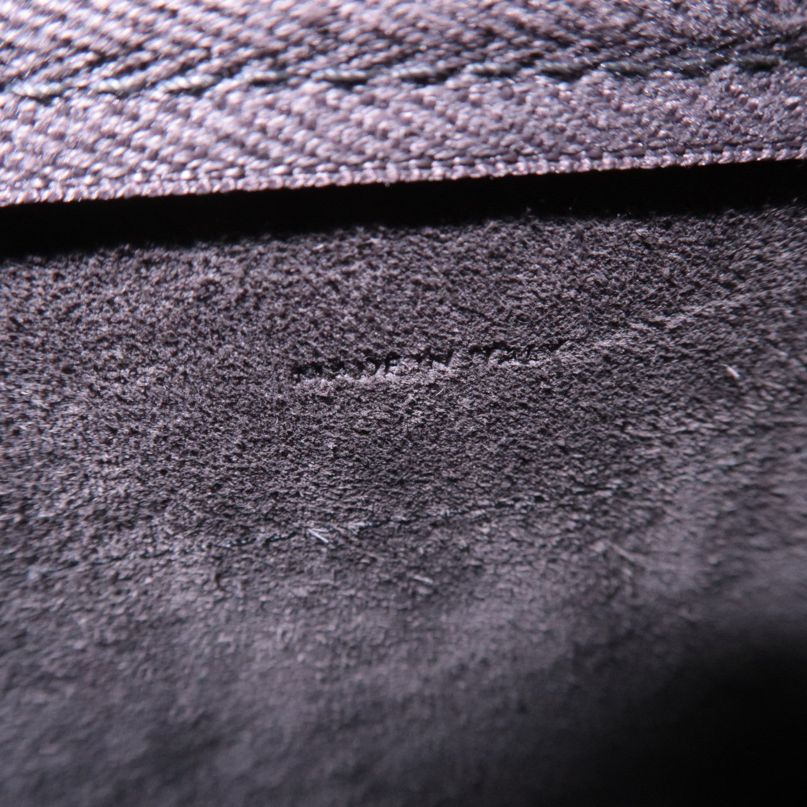 CELINE Belt Bag Nano 2Way Leather Handbag Gray 189003