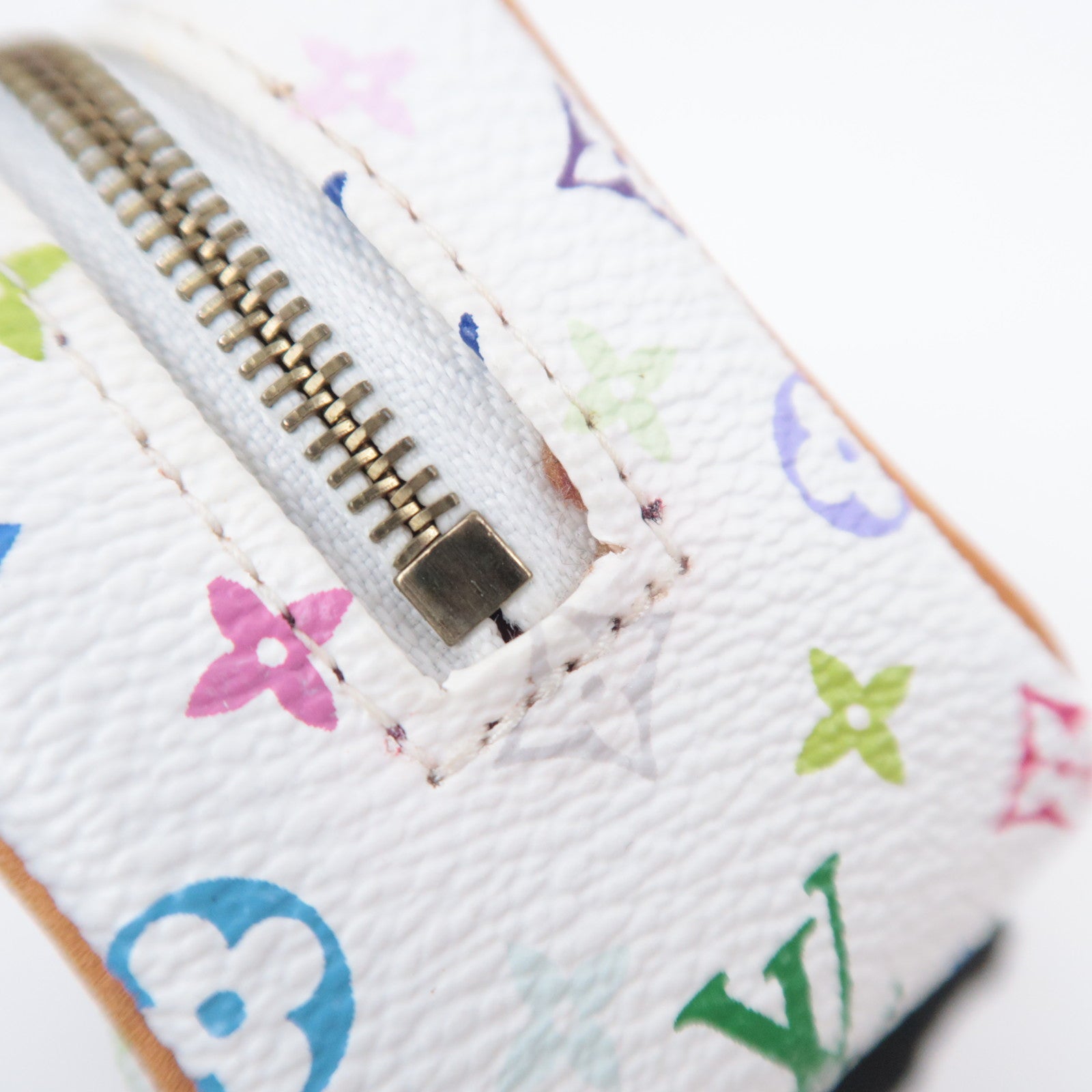 Louis Vuitton Murakami Multicolor Trousse Wapity Pouch Blanc M58033