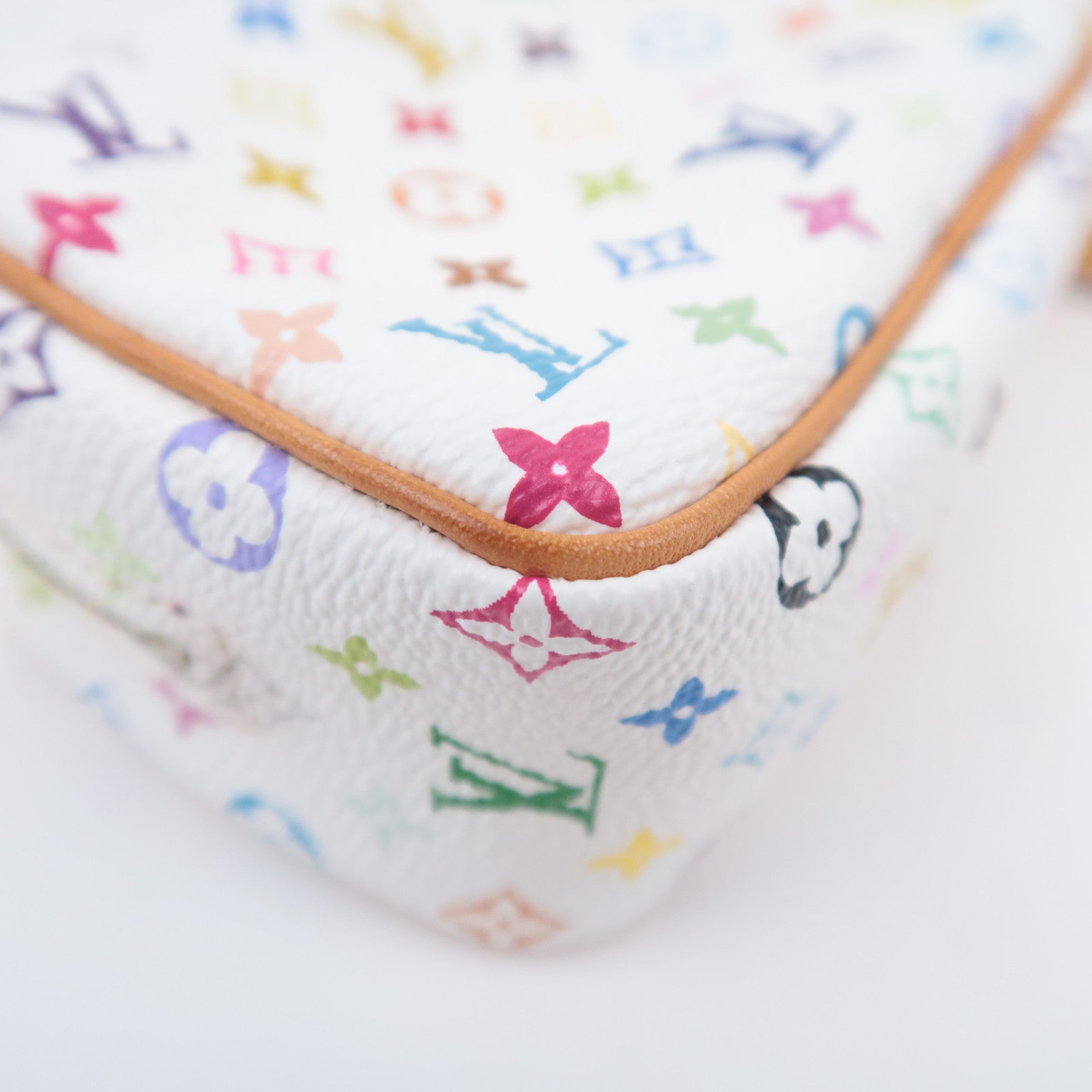 Louis Vuitton Murakami Multicolor Trousse Wapity Pouch Blanc M58033
