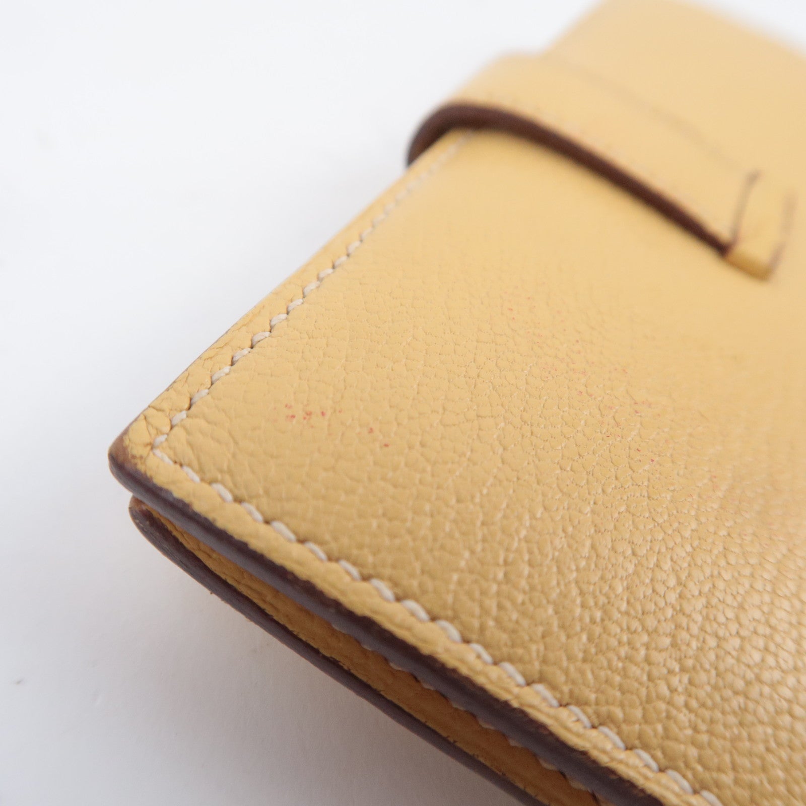 HERMES Bearn Compact Leather Wallet Y Stamp (2020)