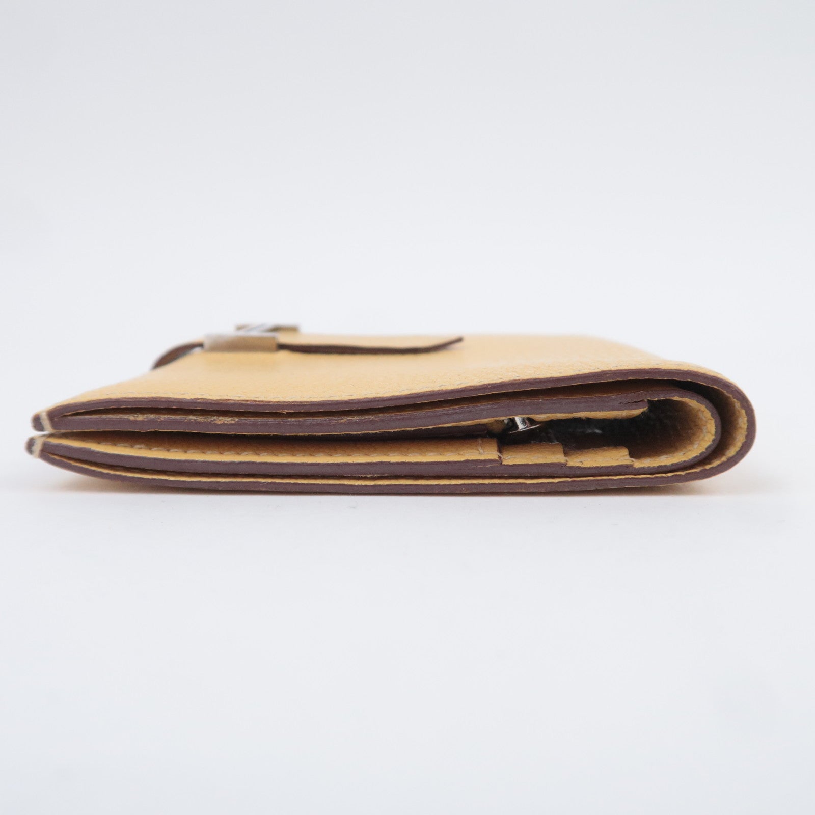 HERMES Bearn Compact Leather Wallet Y Stamp (2020)