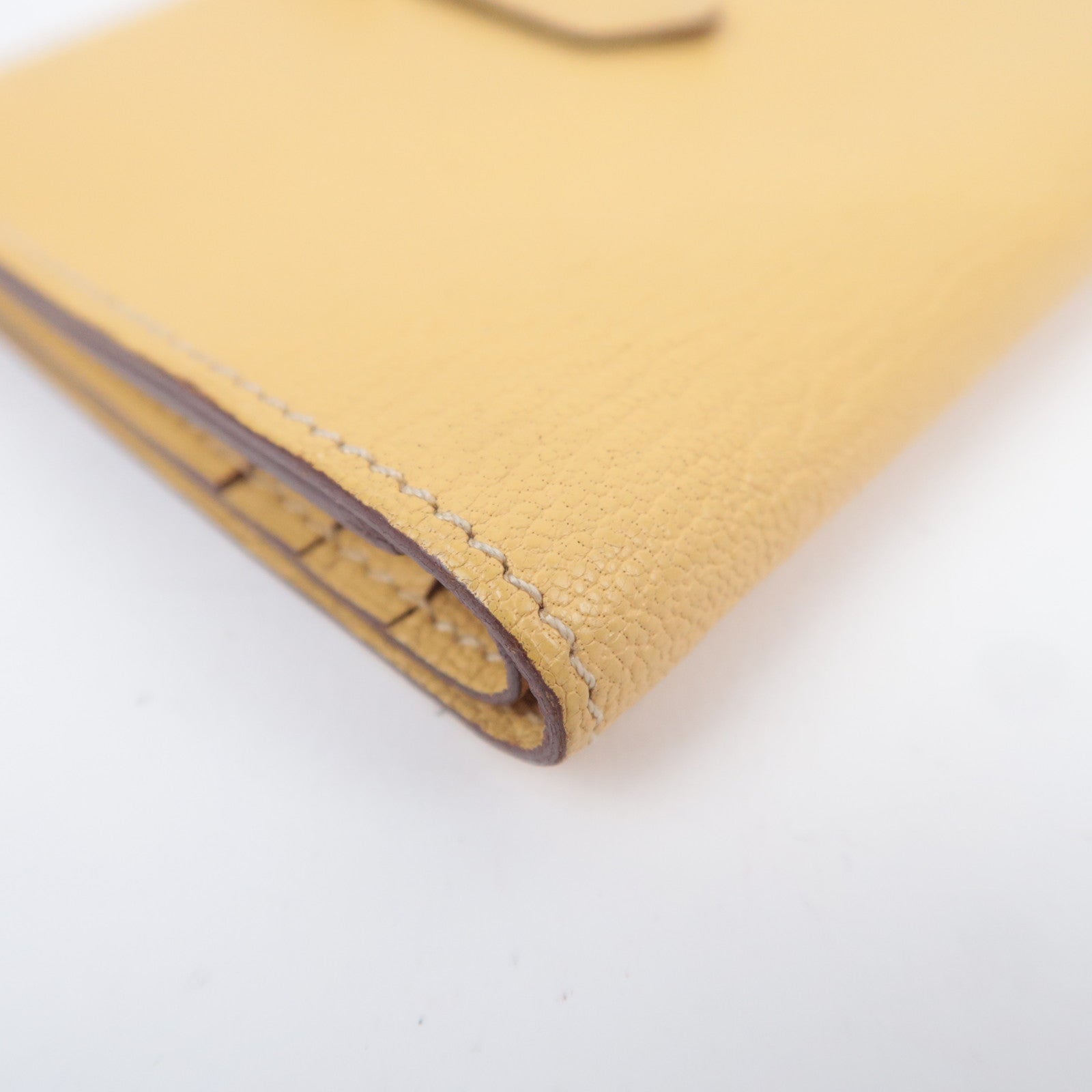 HERMES Bearn Compact Leather Wallet Y Stamp (2020)