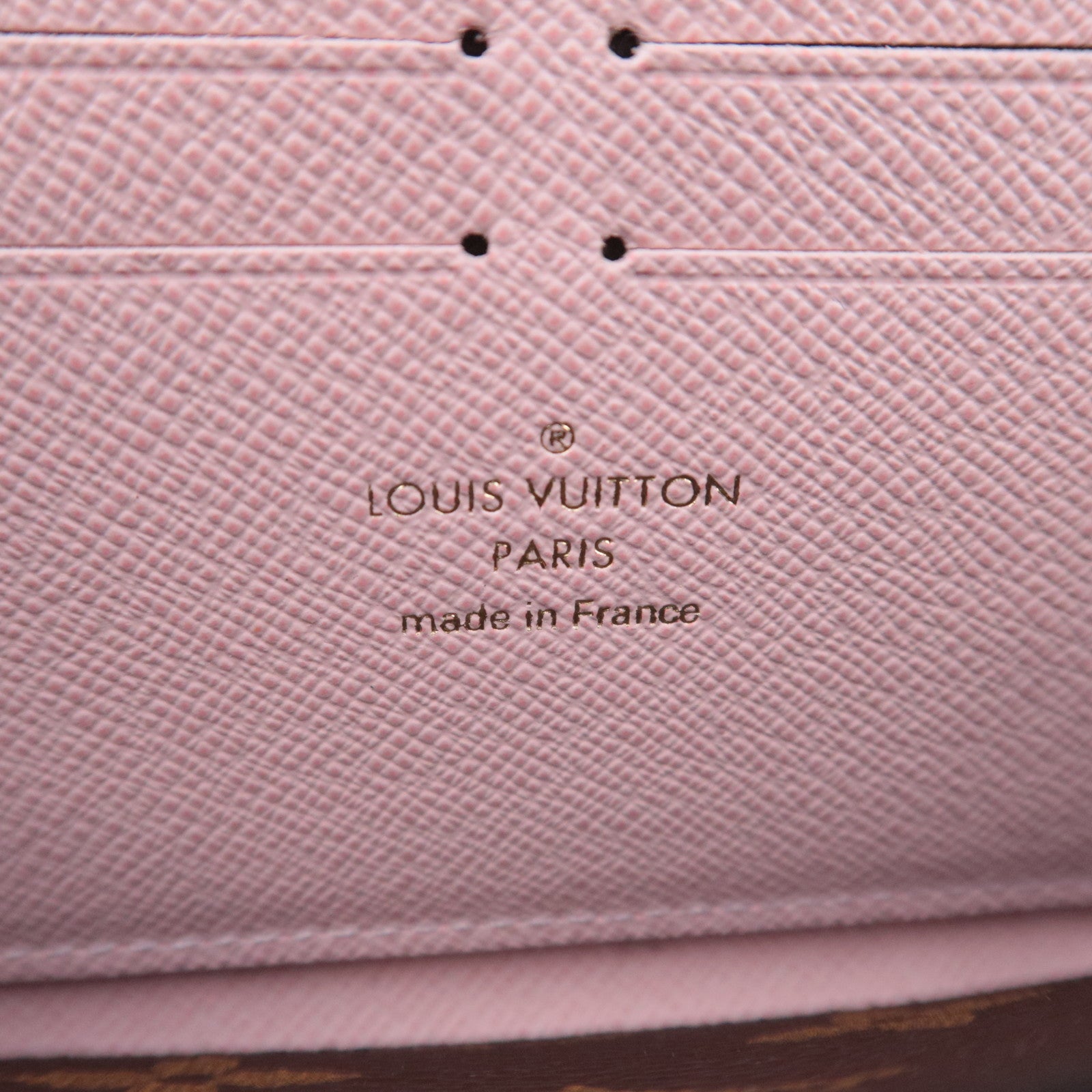 Louis Vuitton Monogram Portefeuille Clemence Long Wallet Rose Ballerine M61298